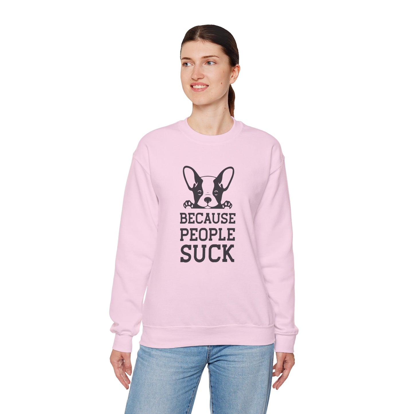 Because People Suck - Unisex Heavy Blend™ Crewneck Sweatshirt