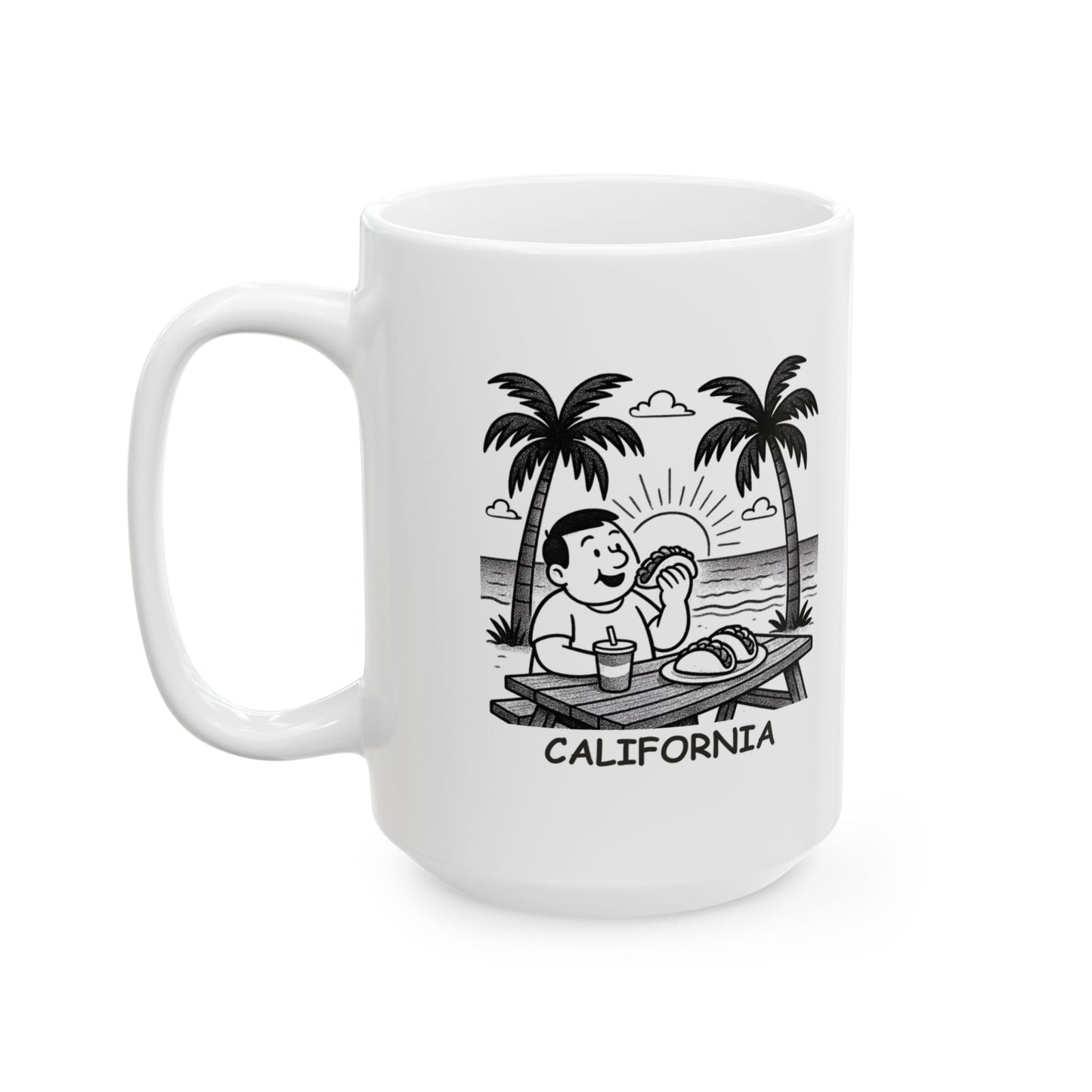 "I came for the tacos, stayed for the sunsets." Ceramic Mug – 12704