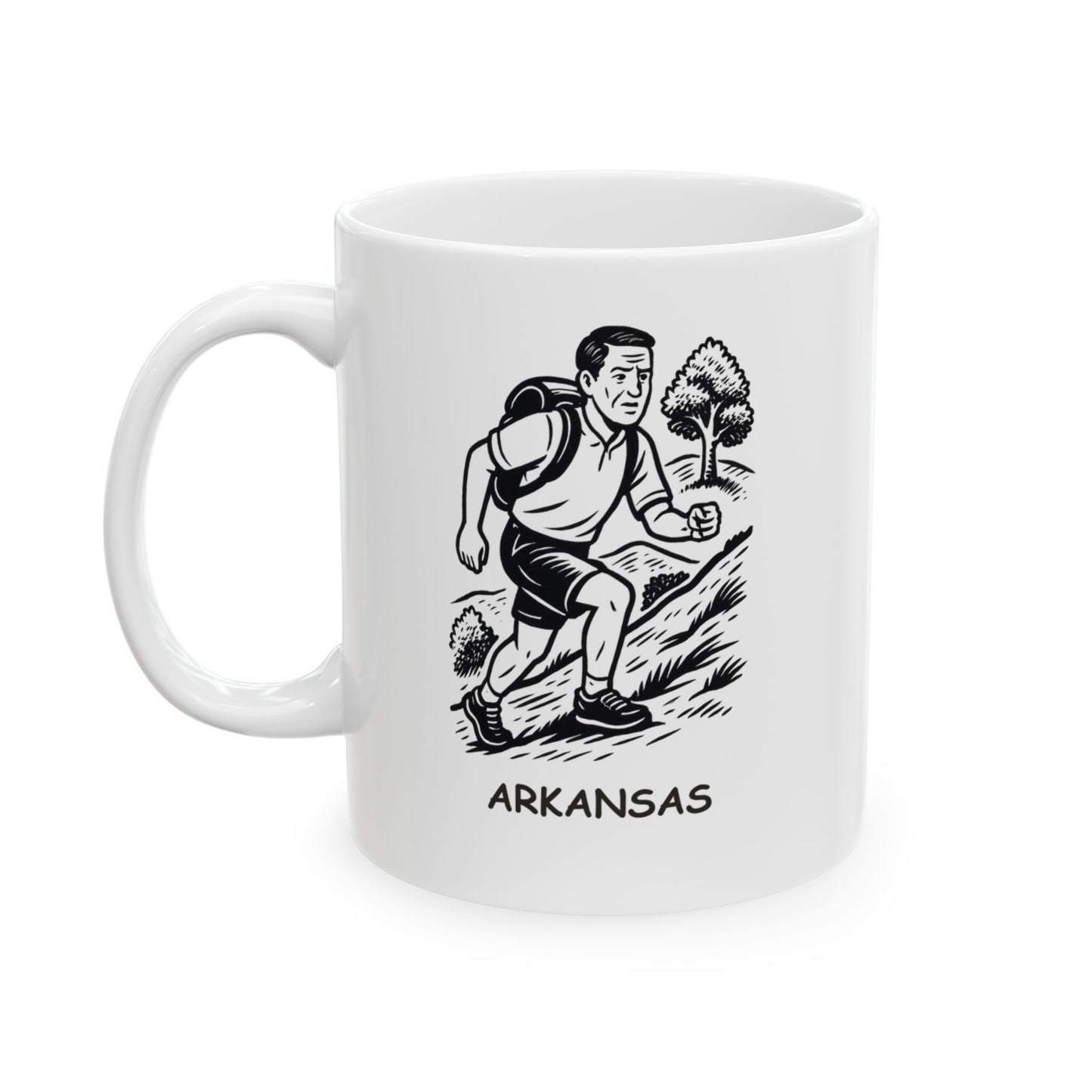 "In Arkansas, we get our cardio from the hills, not the gym." Ceramic Mug - 13322