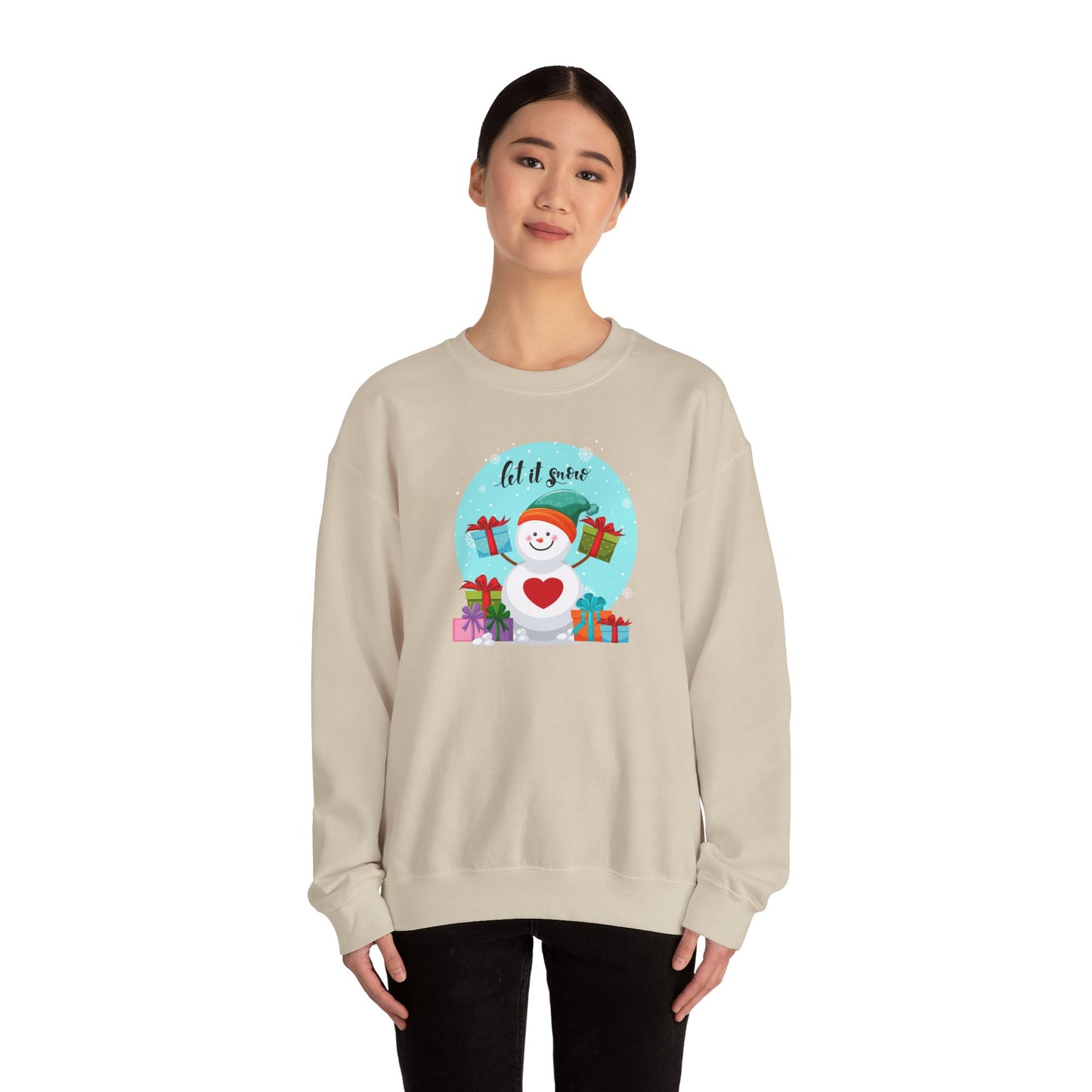 Santa, Let It snow - Unisex Heavy Blend™ Crewneck Sweatshirt - 10009