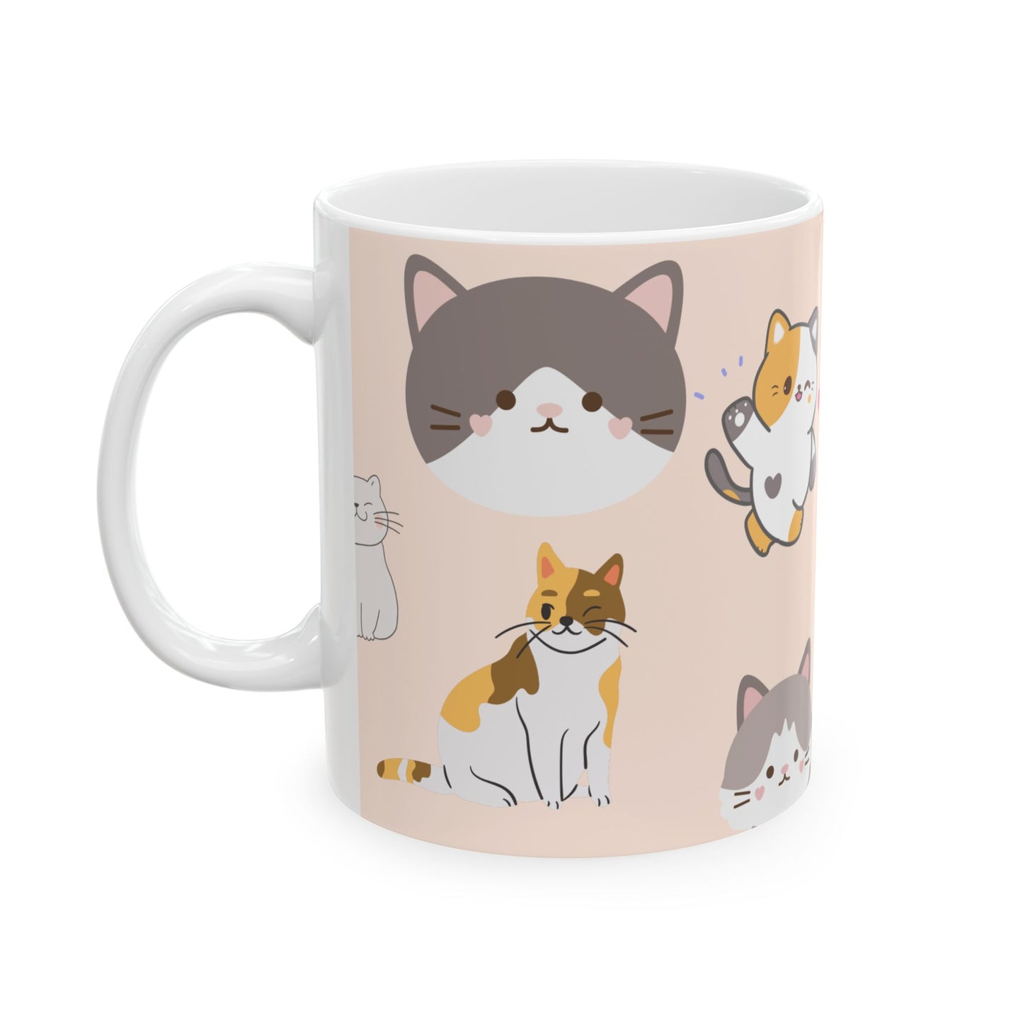 Cute Cats - Ceramic Mug, (11oz, 15oz) - 10903