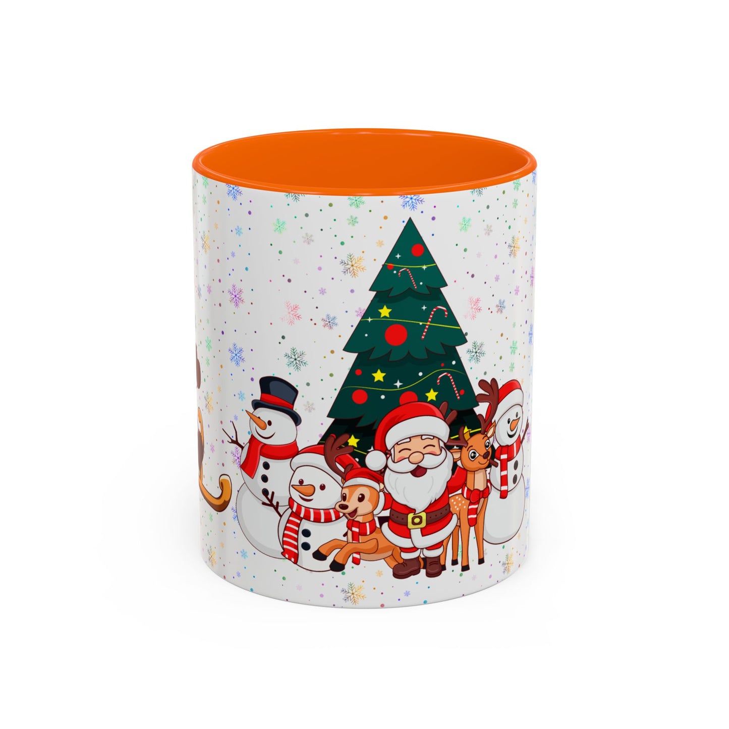 Christmas Party,  Santa,  Snowman, & Reindeer -  Accent Coffee Mug (11, 15oz) - 10428