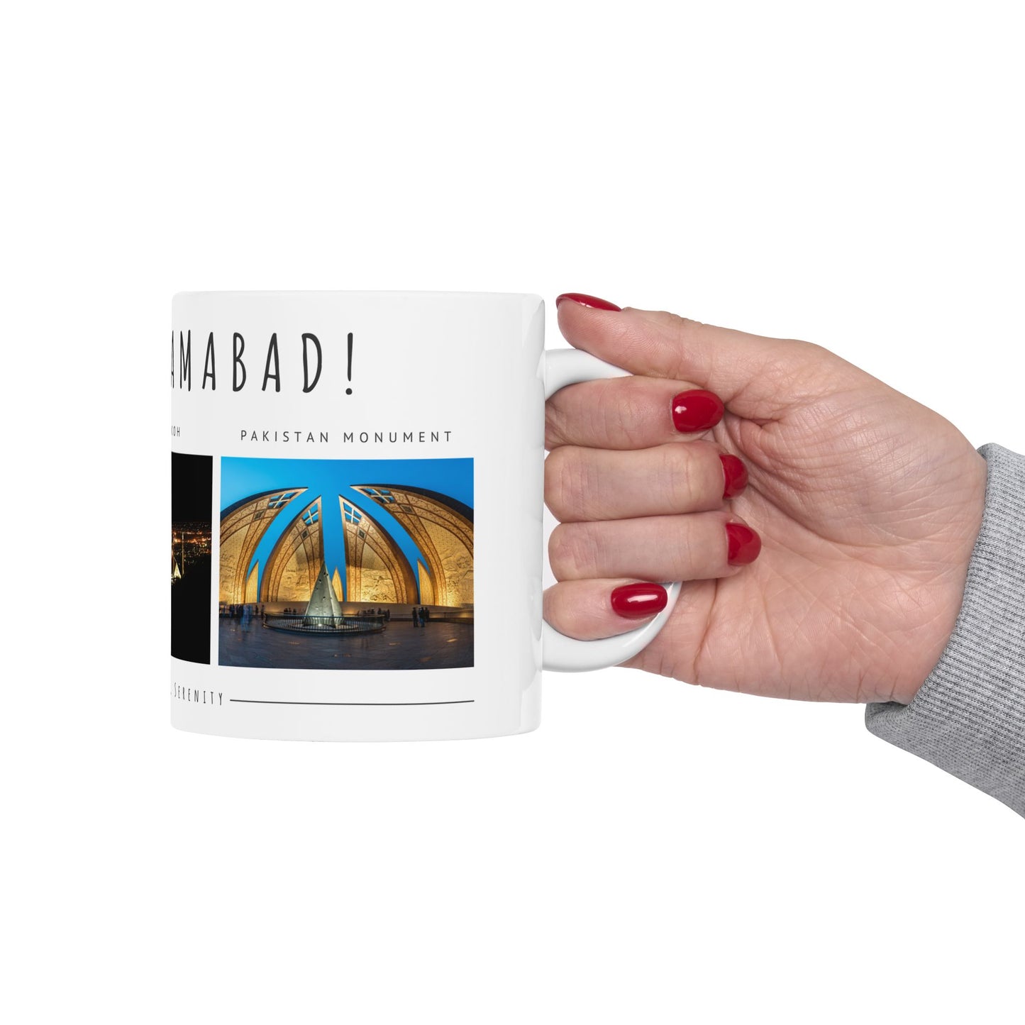 Hello Islamabad Ceramic Mug - 11oz & 15oz Coffee Cup with Scenic City Views - 12212