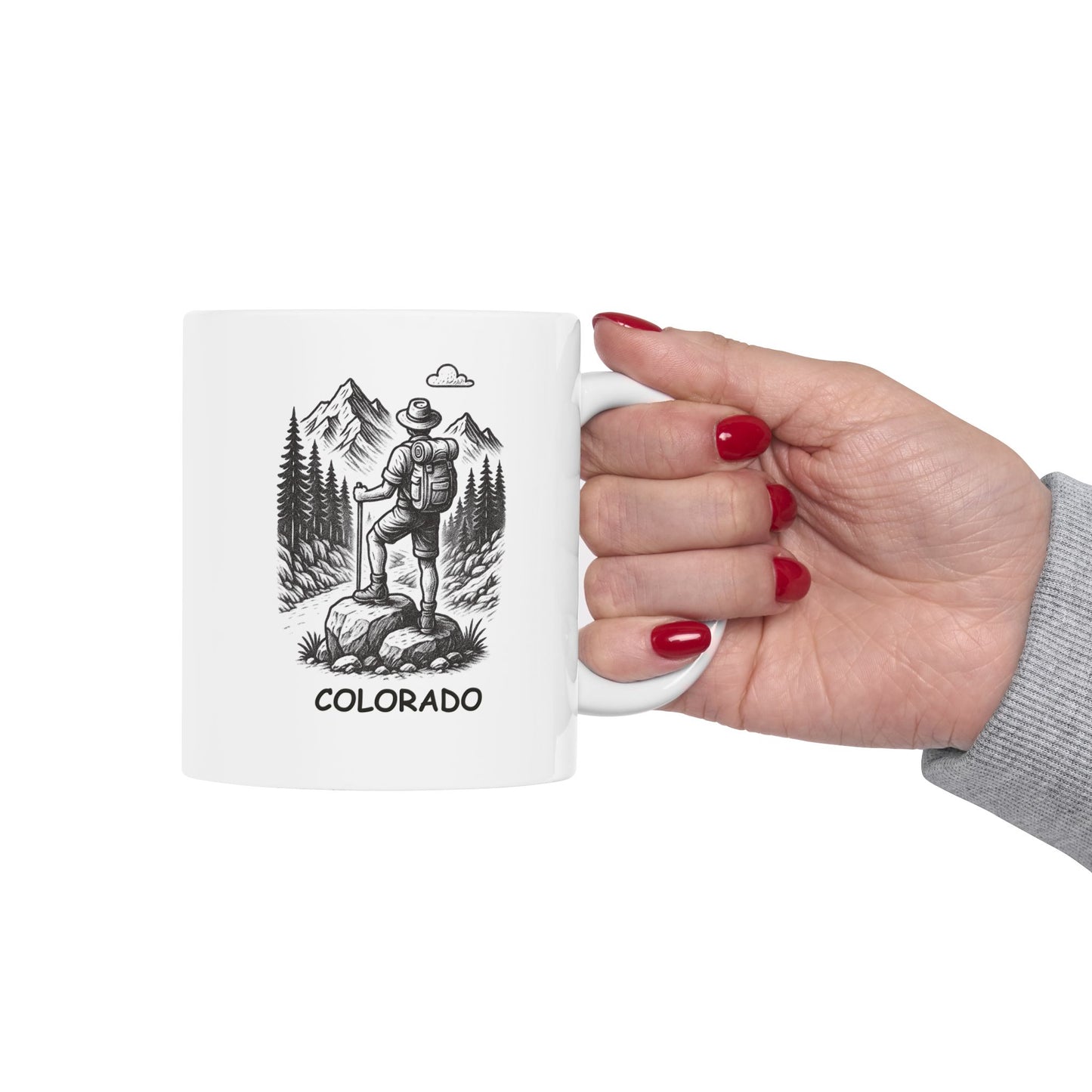 "In Colorado, the air is thin, but our adventures are thick." Ceramic Mug - 13466