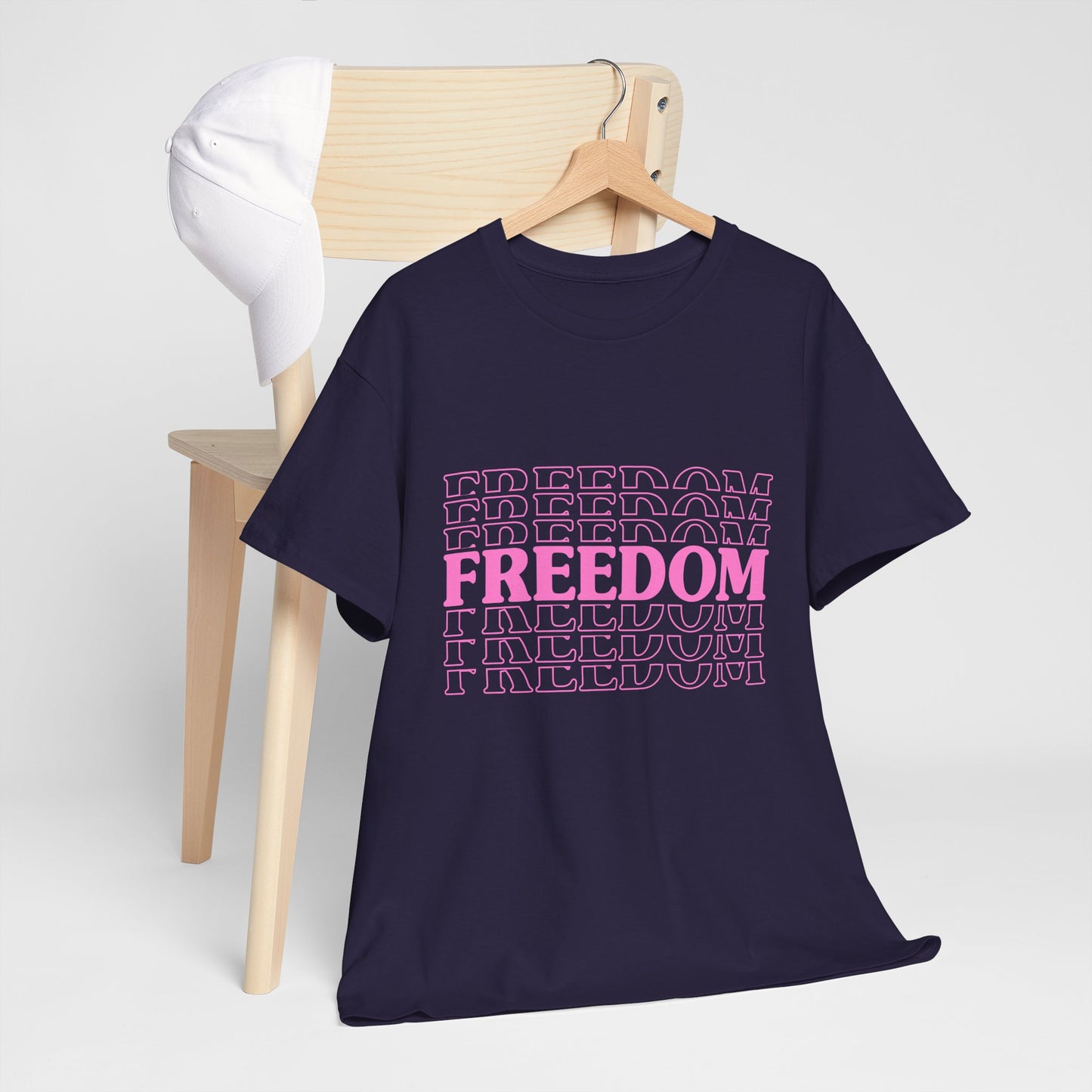 Bold Freedom Graphic Tee, Unisex Heavy Cotton Shirt, Casual Wear, Gift for Freedom Lovers, Statement T-Shirt, Everyday Essentials - 13518