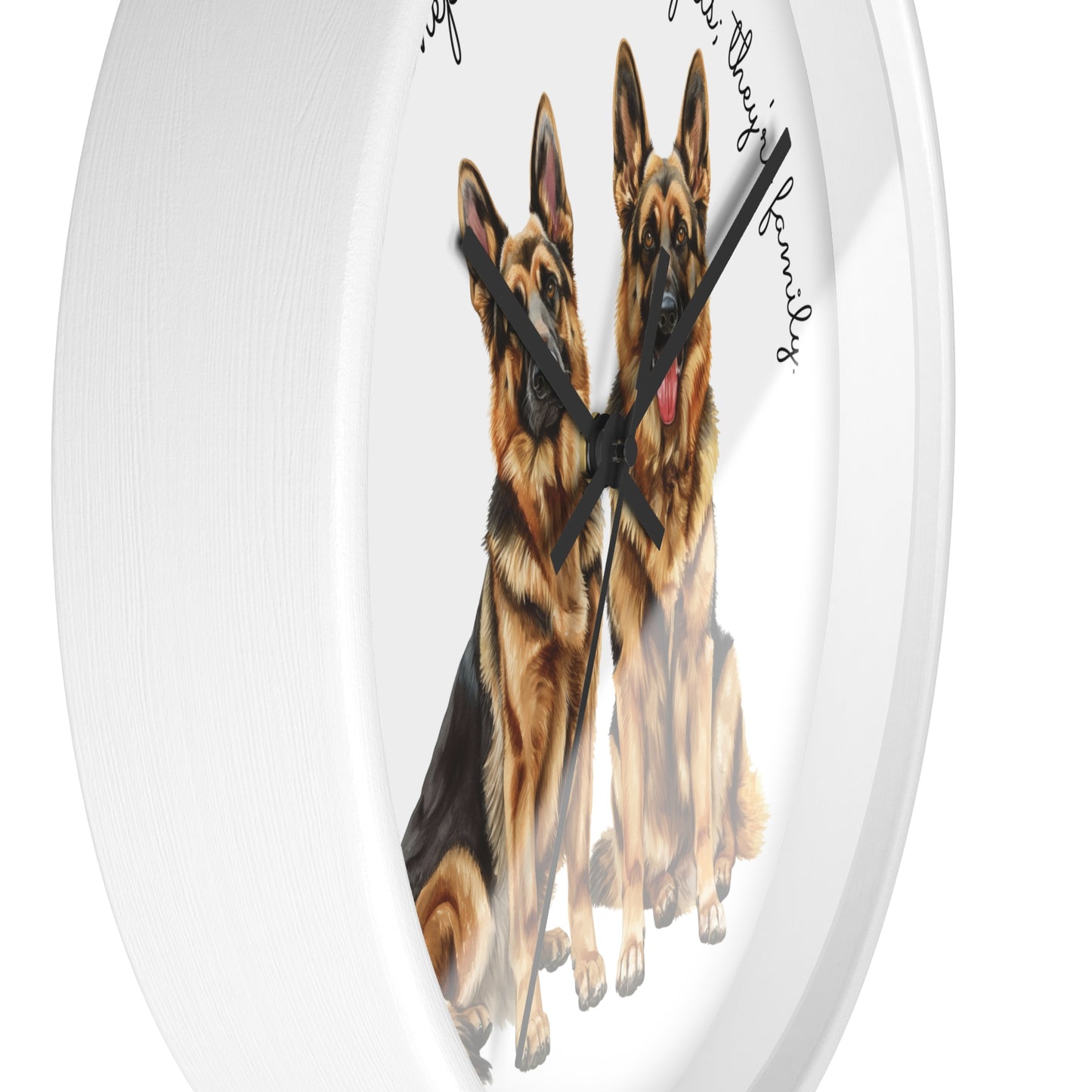 German Shepherds are Not Just Pets; They're Family - Wall Clock - 10498