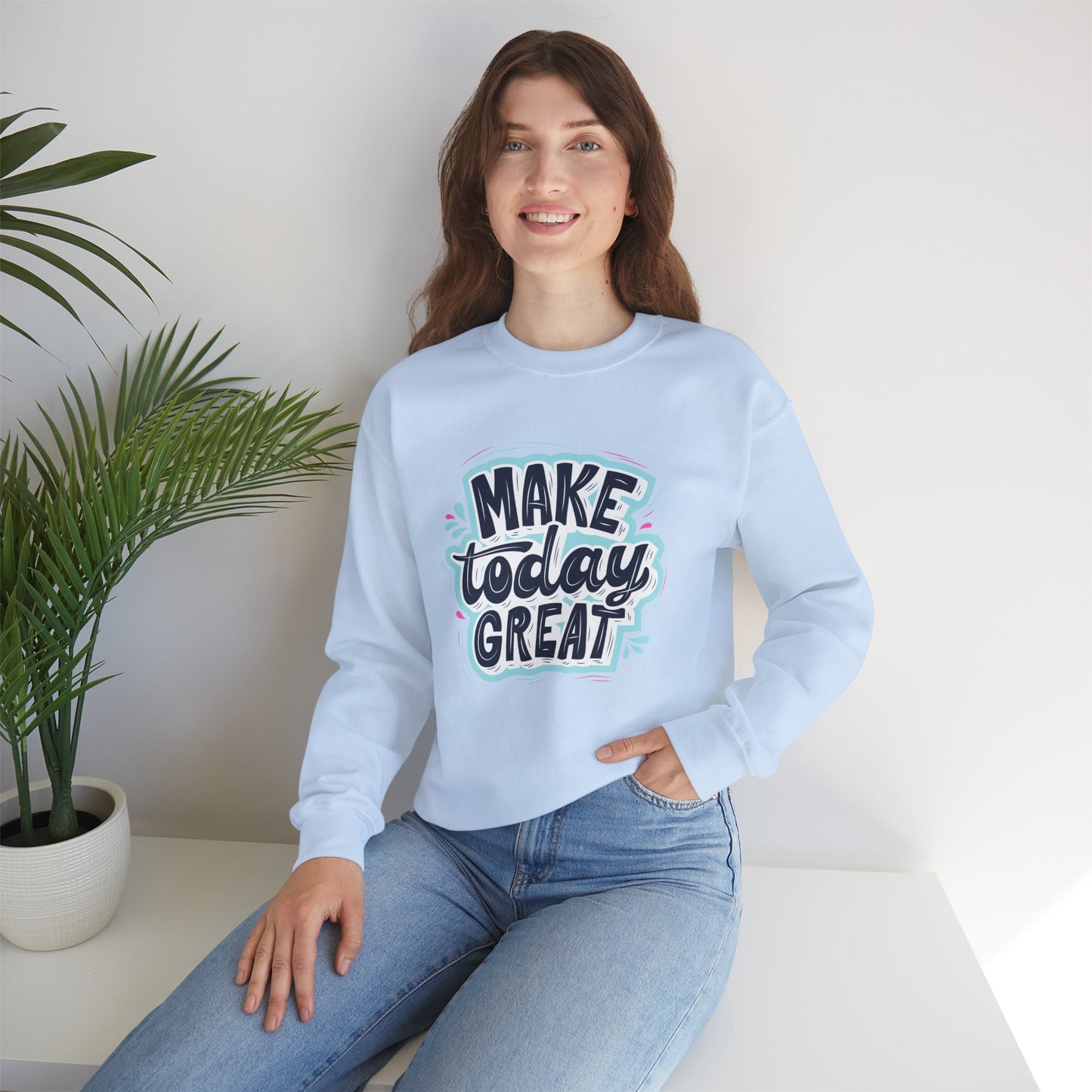 Make Today Great - Unisex Heavy Blend™ Crewneck Sweatshirt