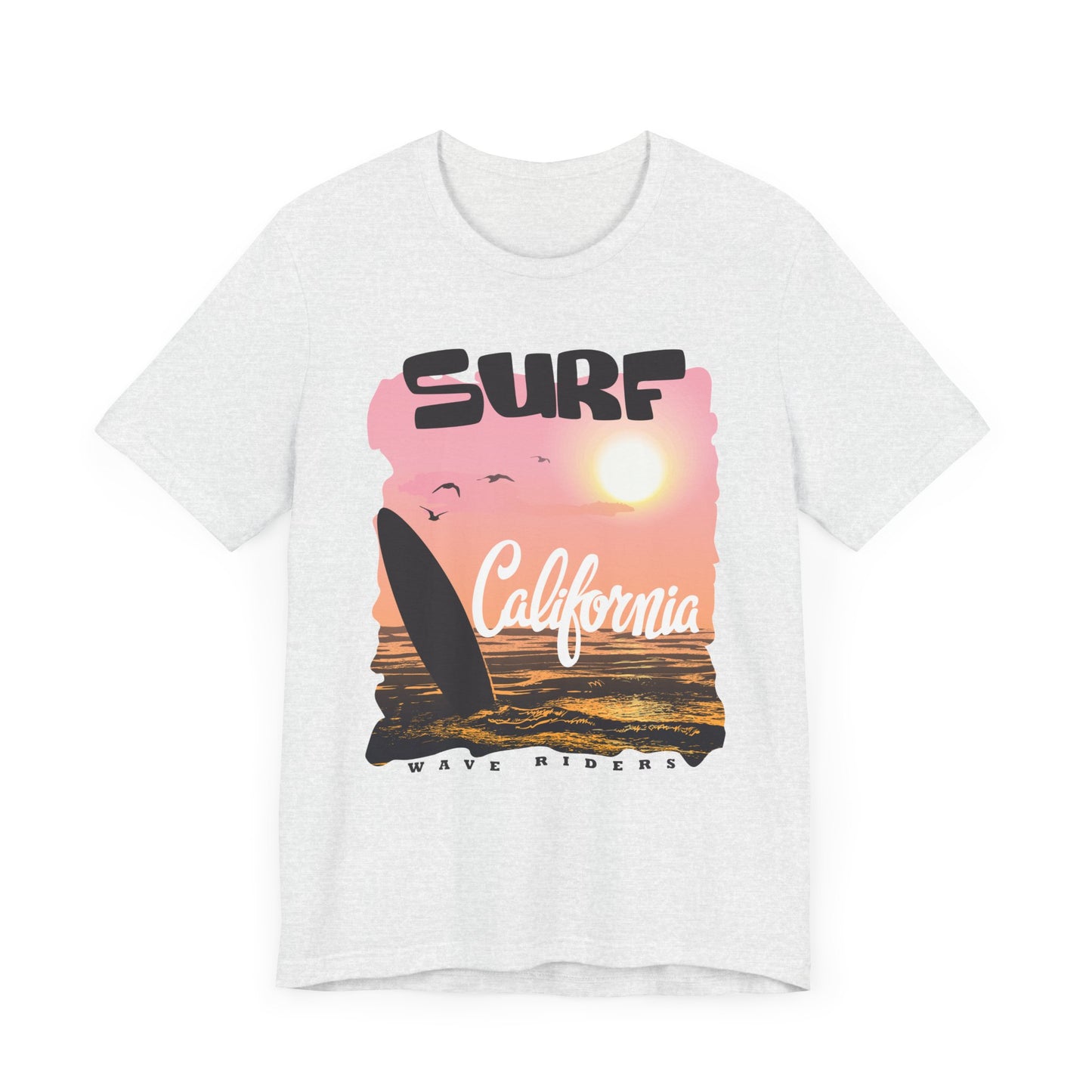 Surf California, Wave Riders - Unisex Jersey Short Sleeve Tee - 13184