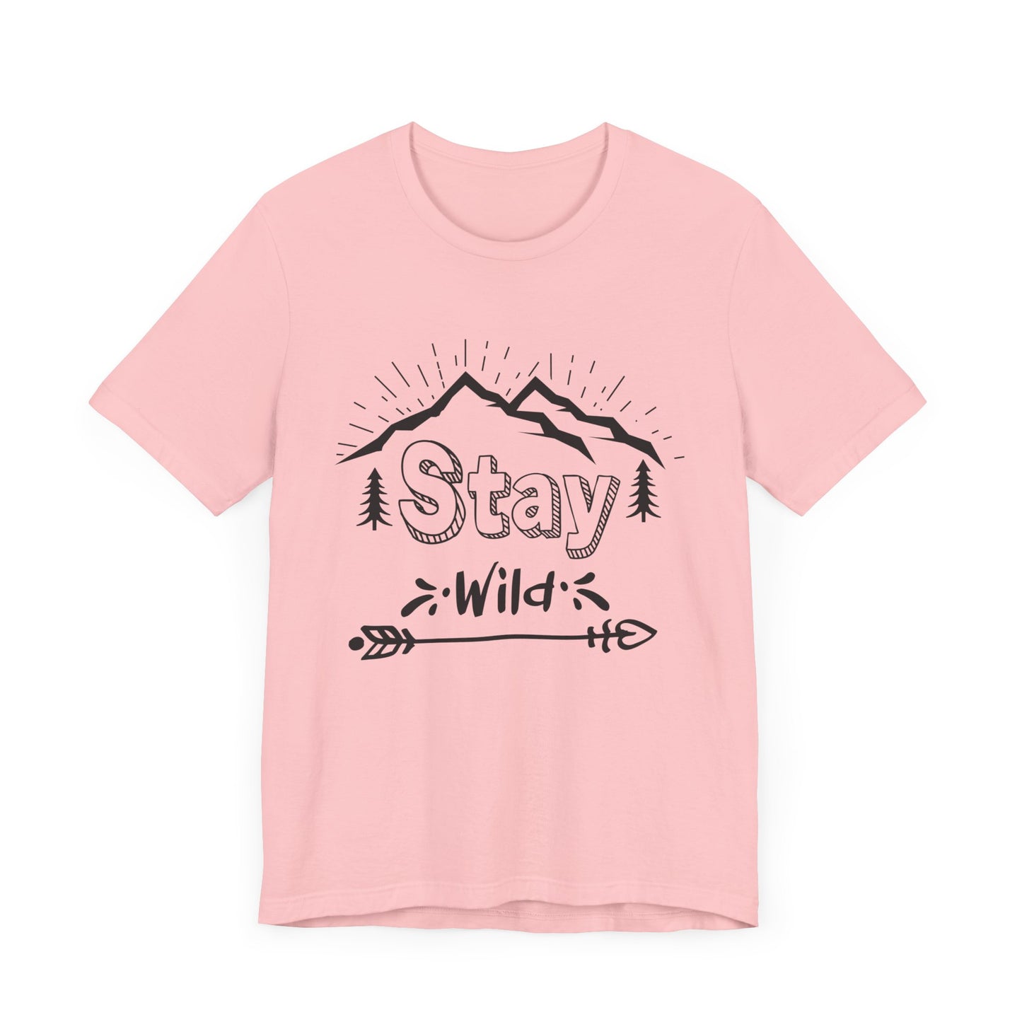 Camping: Stay Wild - Unisex Jersey Short Sleeve Tee