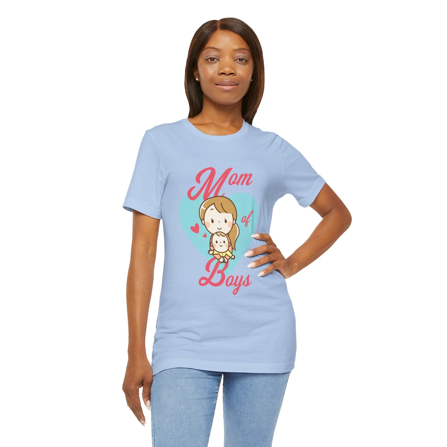 Mom Of Boys - Unisex Jersey Short Sleeve Tee