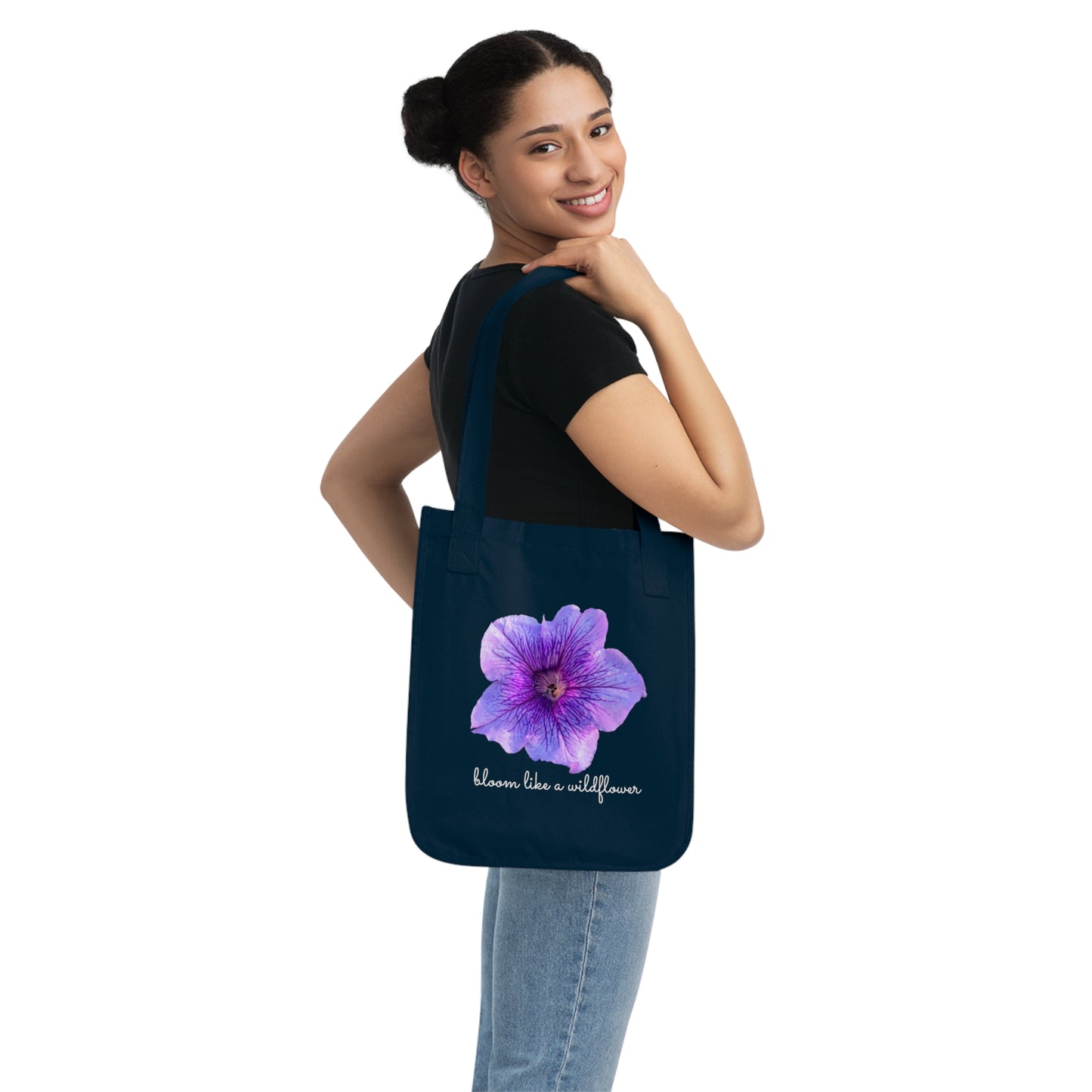 Organic Canvas Tote Bag | Wildflower Lovers