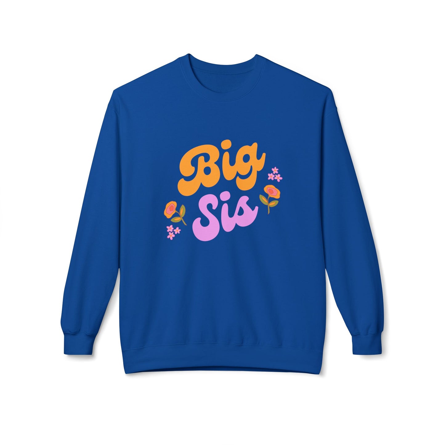 Big Sis - Unisex Midweight Softstyle Fleece Crewneck Sweatshirt - 11808