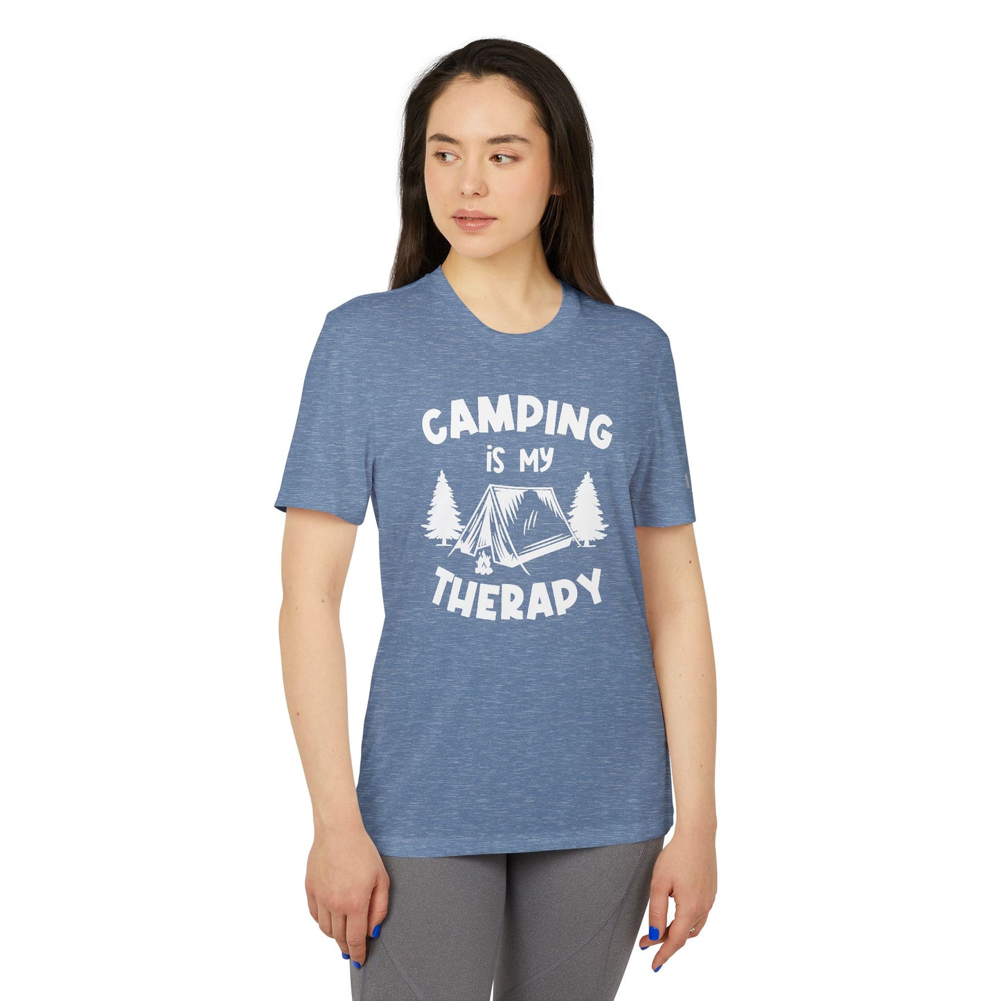 Camping Is My Therapy - Adidas Unisex Sport T-shirt