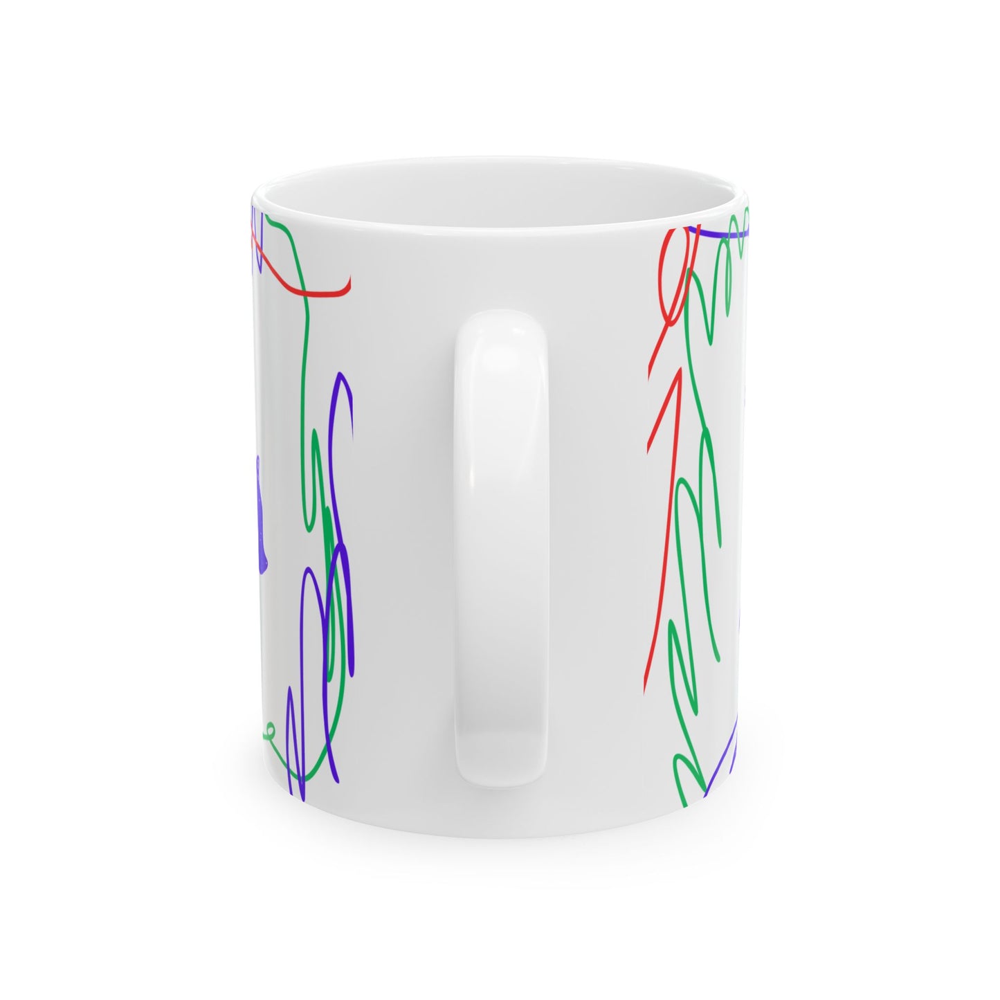 Happy Father's Day Ceramic Mug - Colorful Design for Dad | 11oz and 15oz - 12895