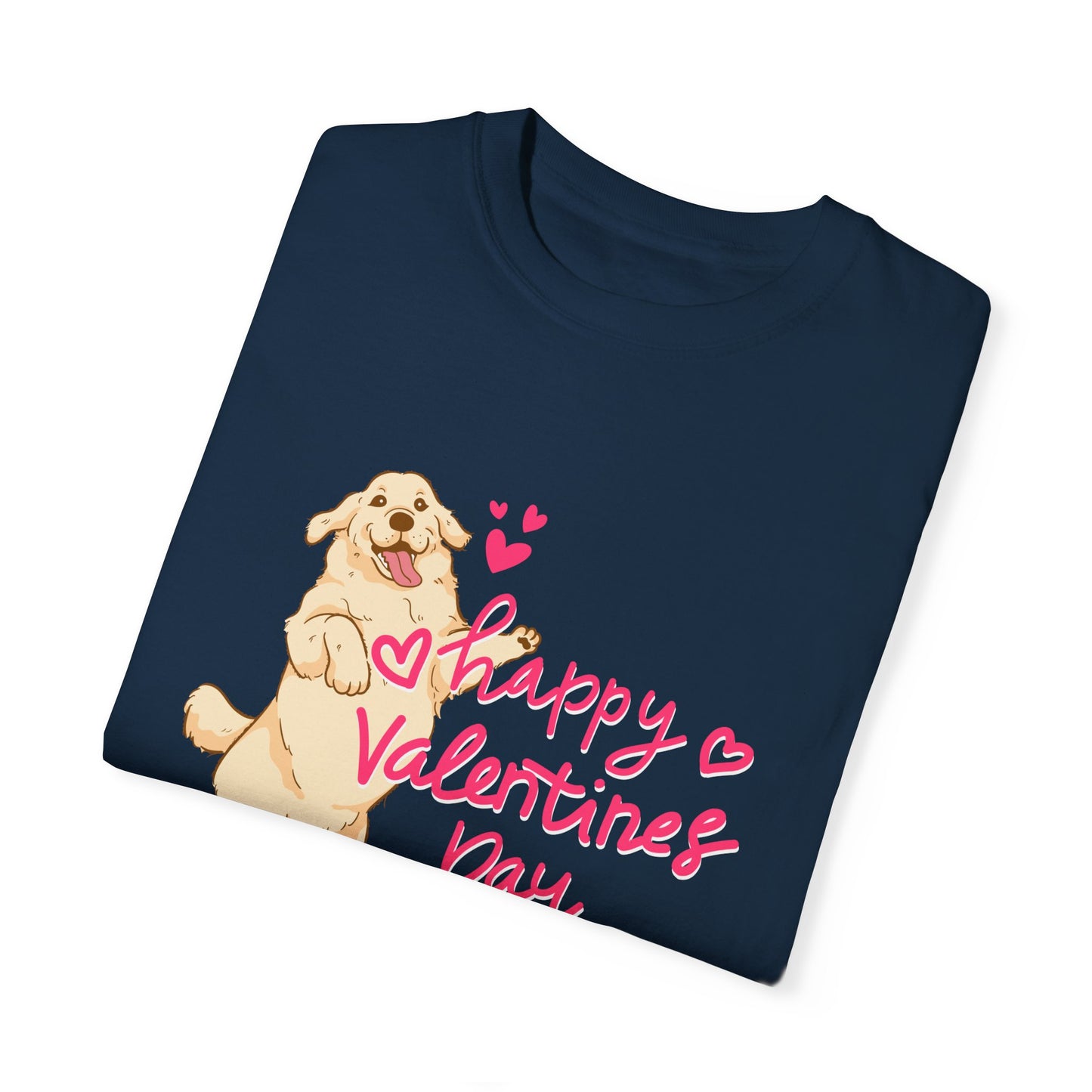 Dog, Happy Valentine's Day, XoXo - Unisex Garment-Dyed T-shirt - 11573