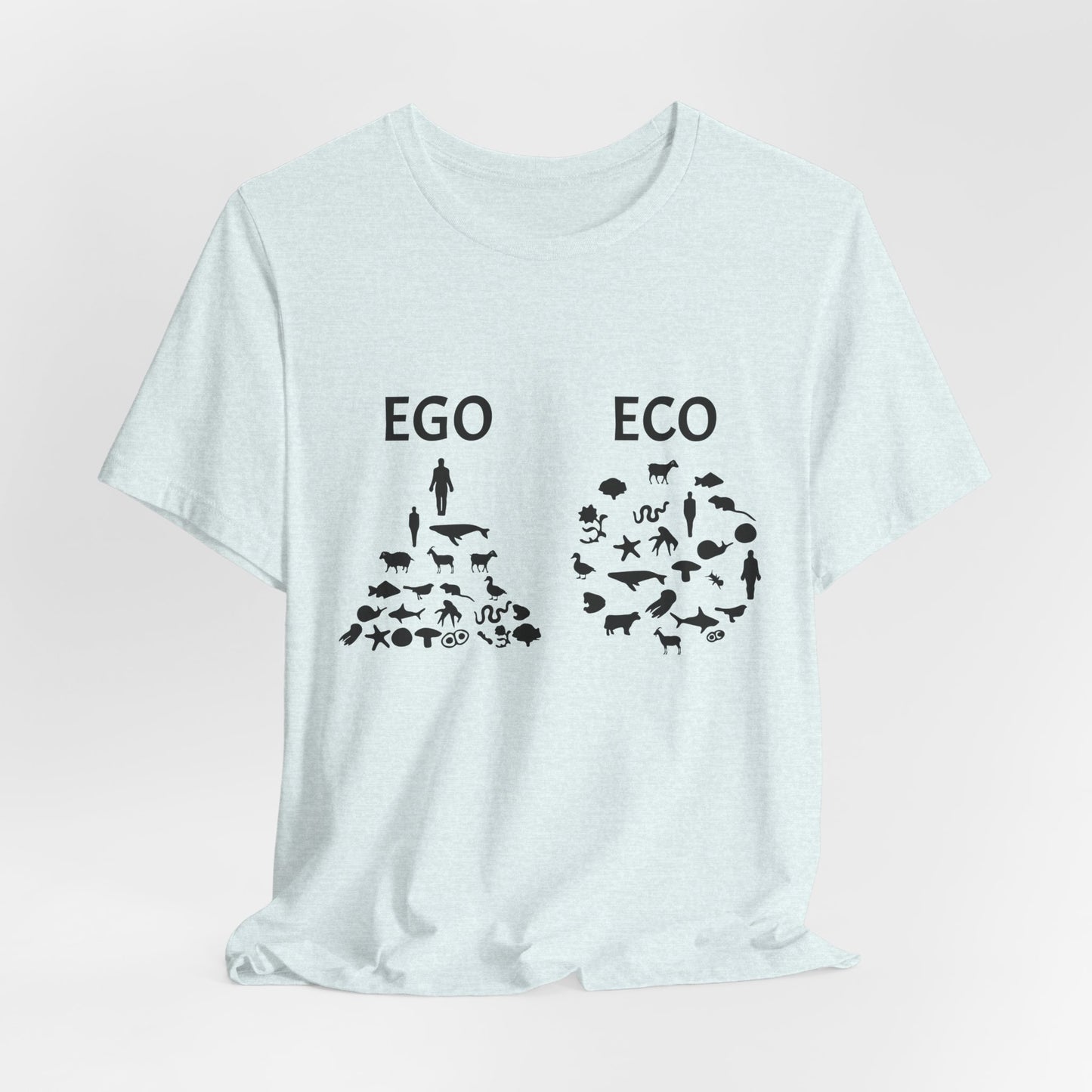 Vegan: Ego vs Eco - Unisex Jersey Short Sleeve Tee - 12368