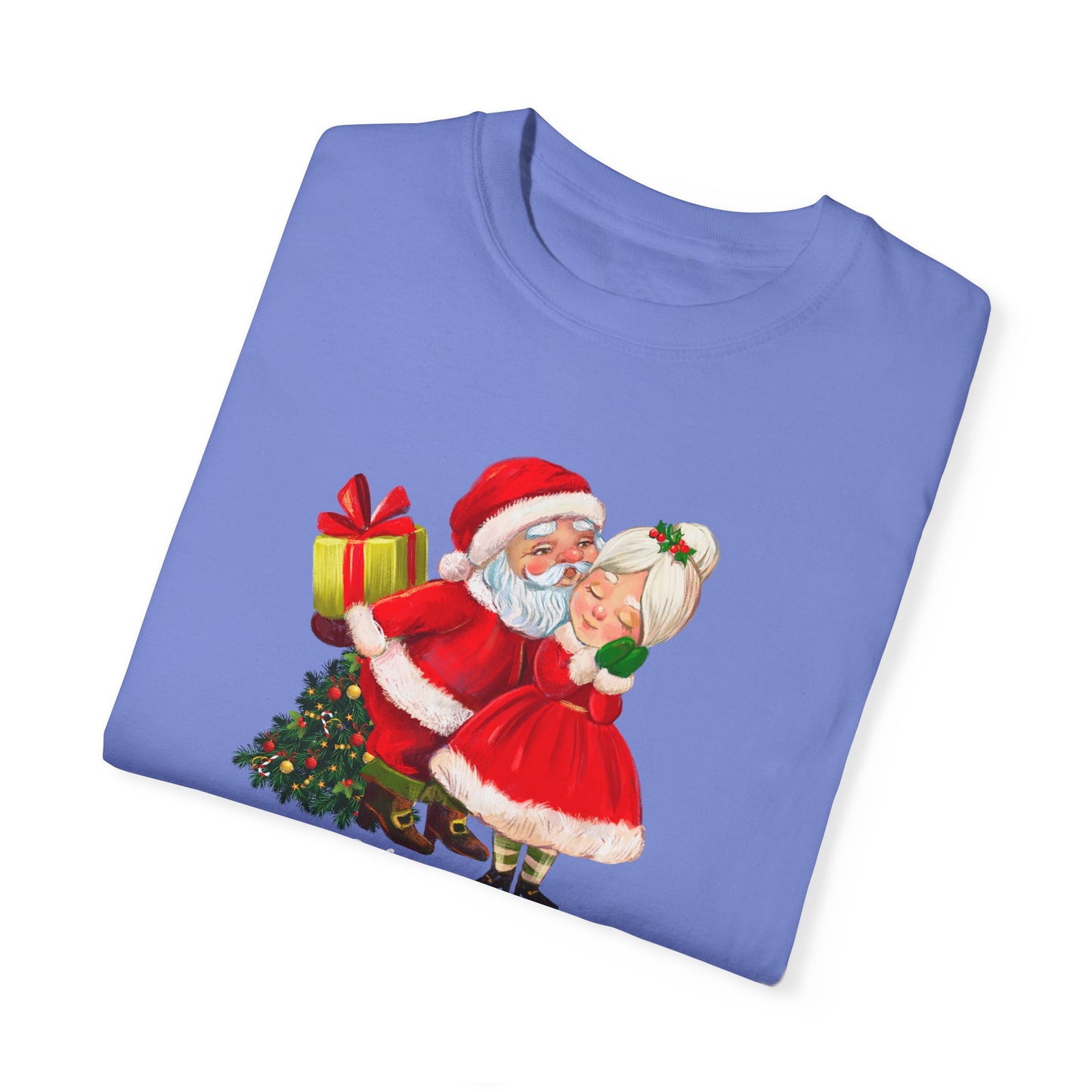 Santa & His Partner - Unisex Garment-Dyed T-shirt - 10025