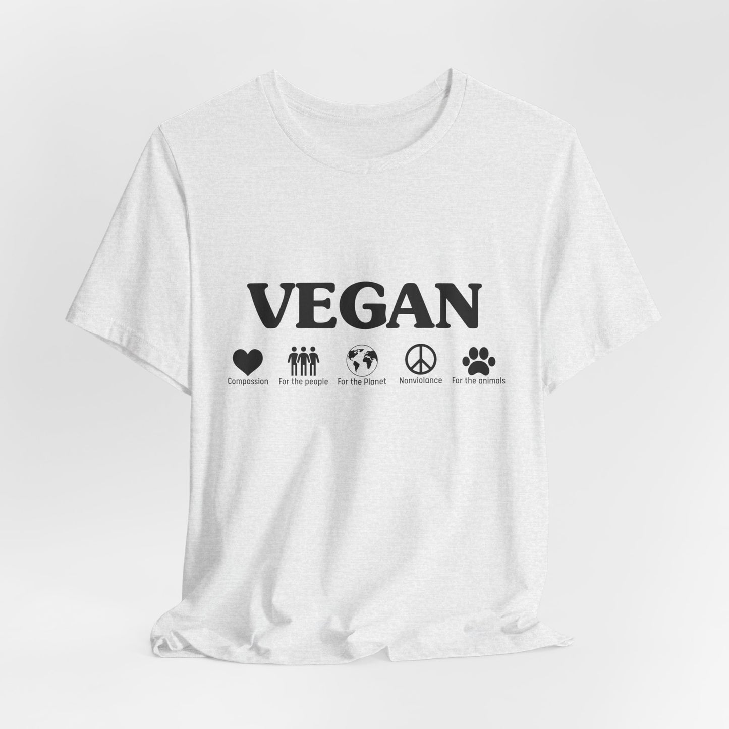 Vegan - Unisex Jersey Short Sleeve Tee