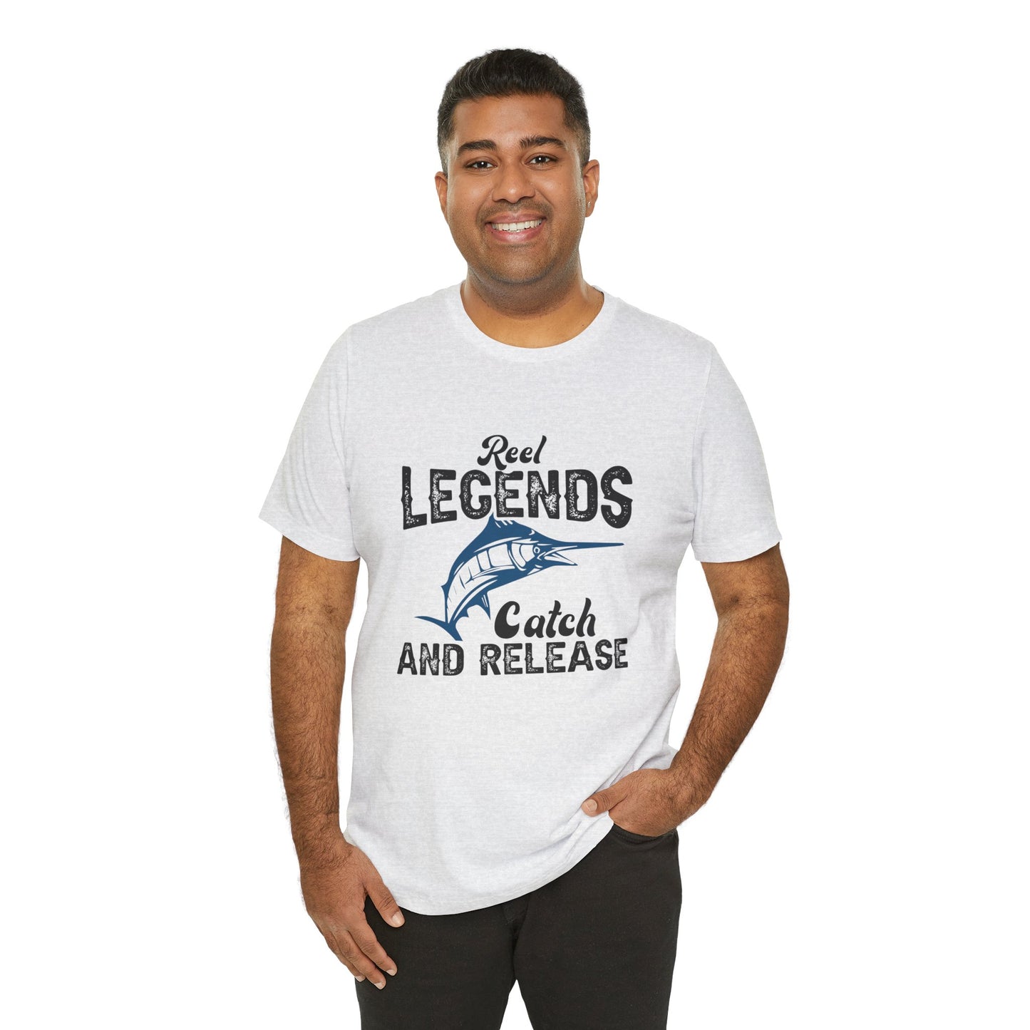 Fishing:  Reel Legends Catch & Release - Unisex Jersey Short Sleeve Tee