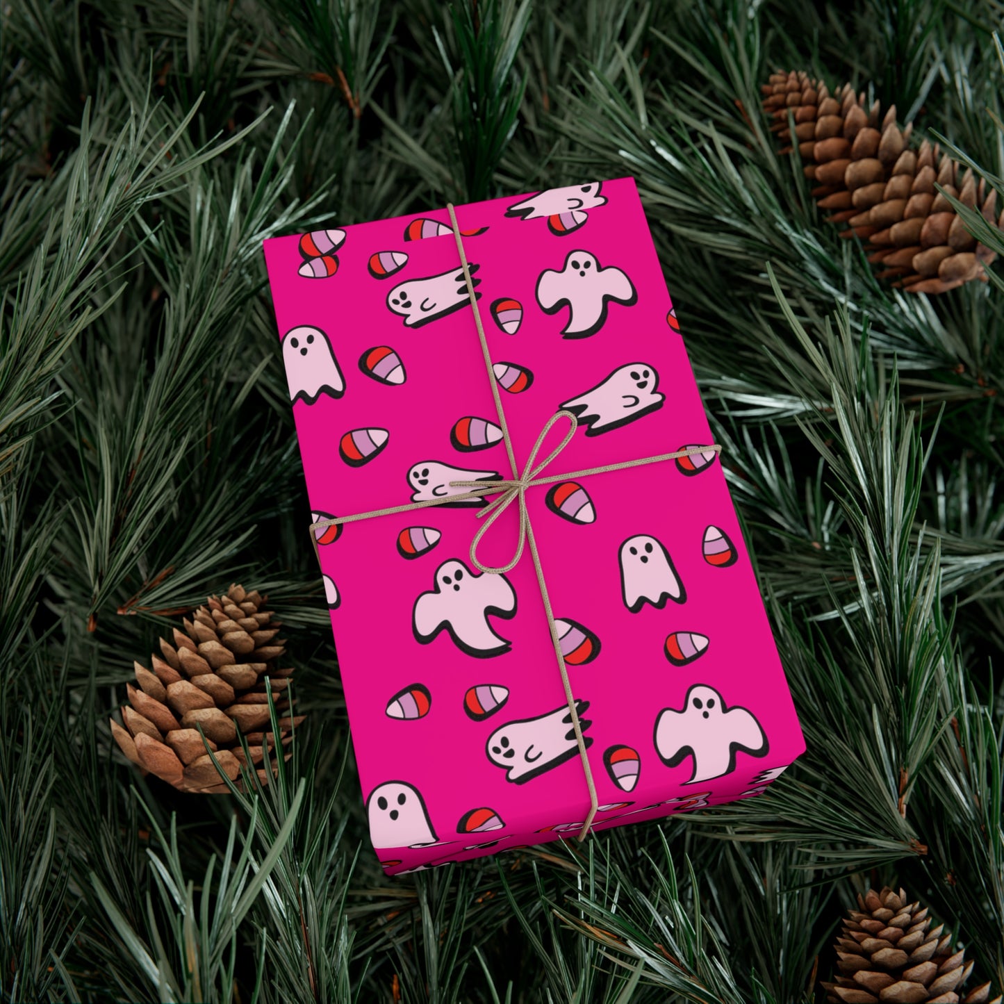 Pink Ghost - Gift Wrap Papers