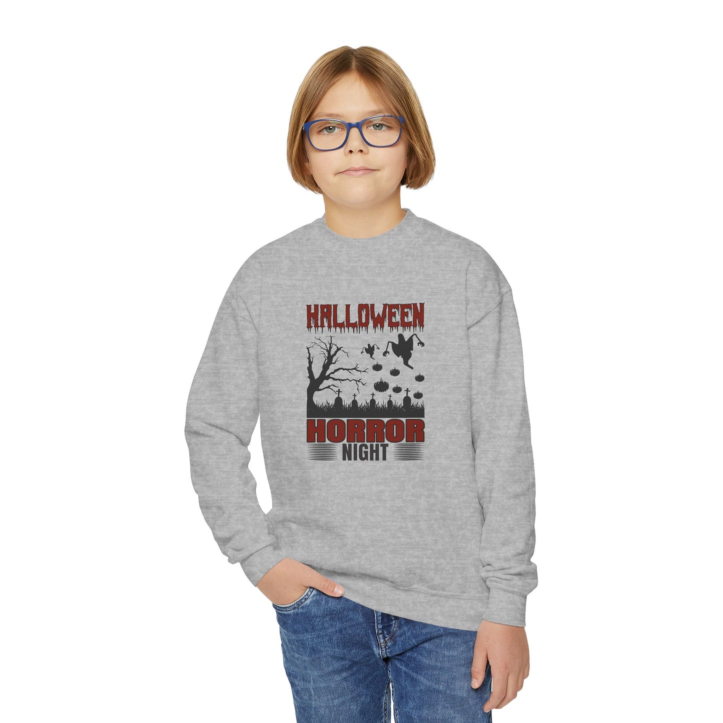 Halloween Horror Night - Youth Crewneck Sweatshirt