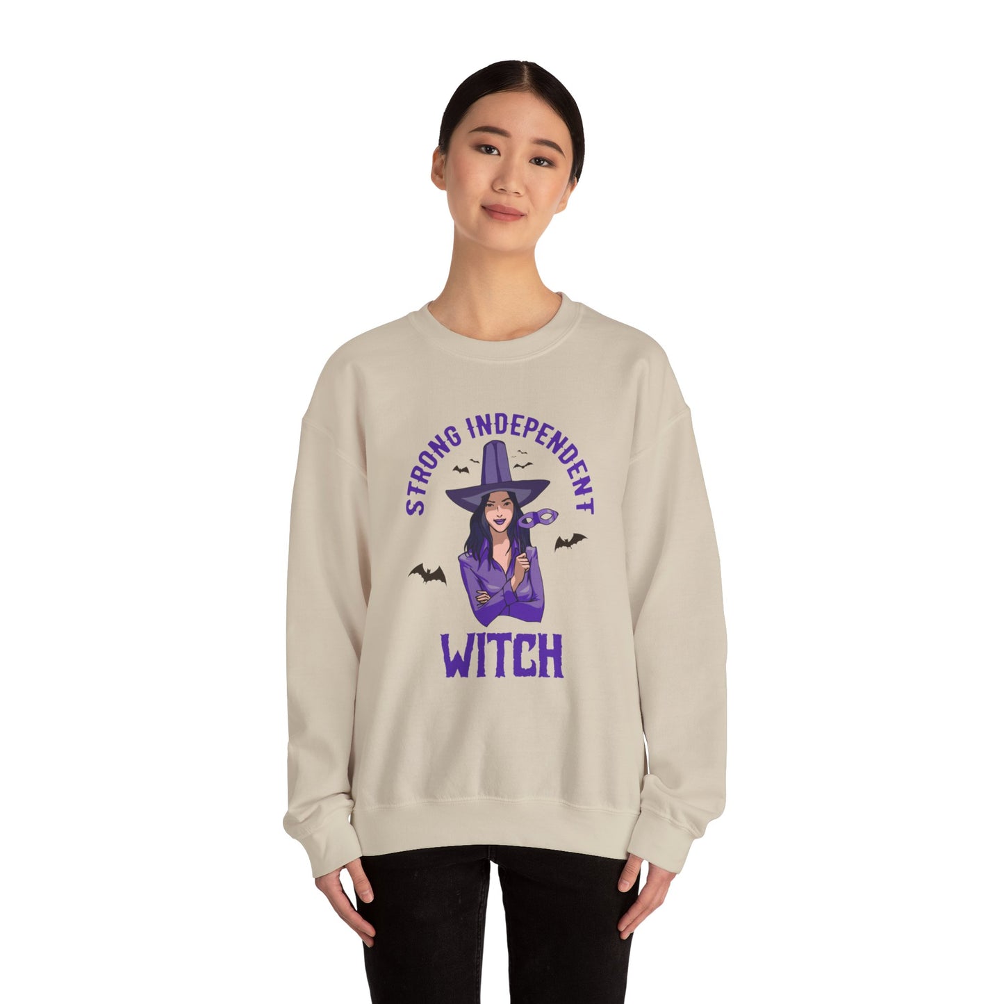 Strong Independent Witch - Unisex Heavy Blend™ Crewneck Sweatshirt