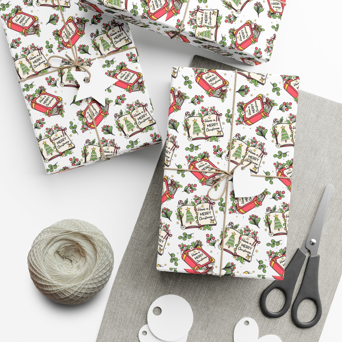 Have A Merry Christmas Books - Gift Wrap Papers - 10287