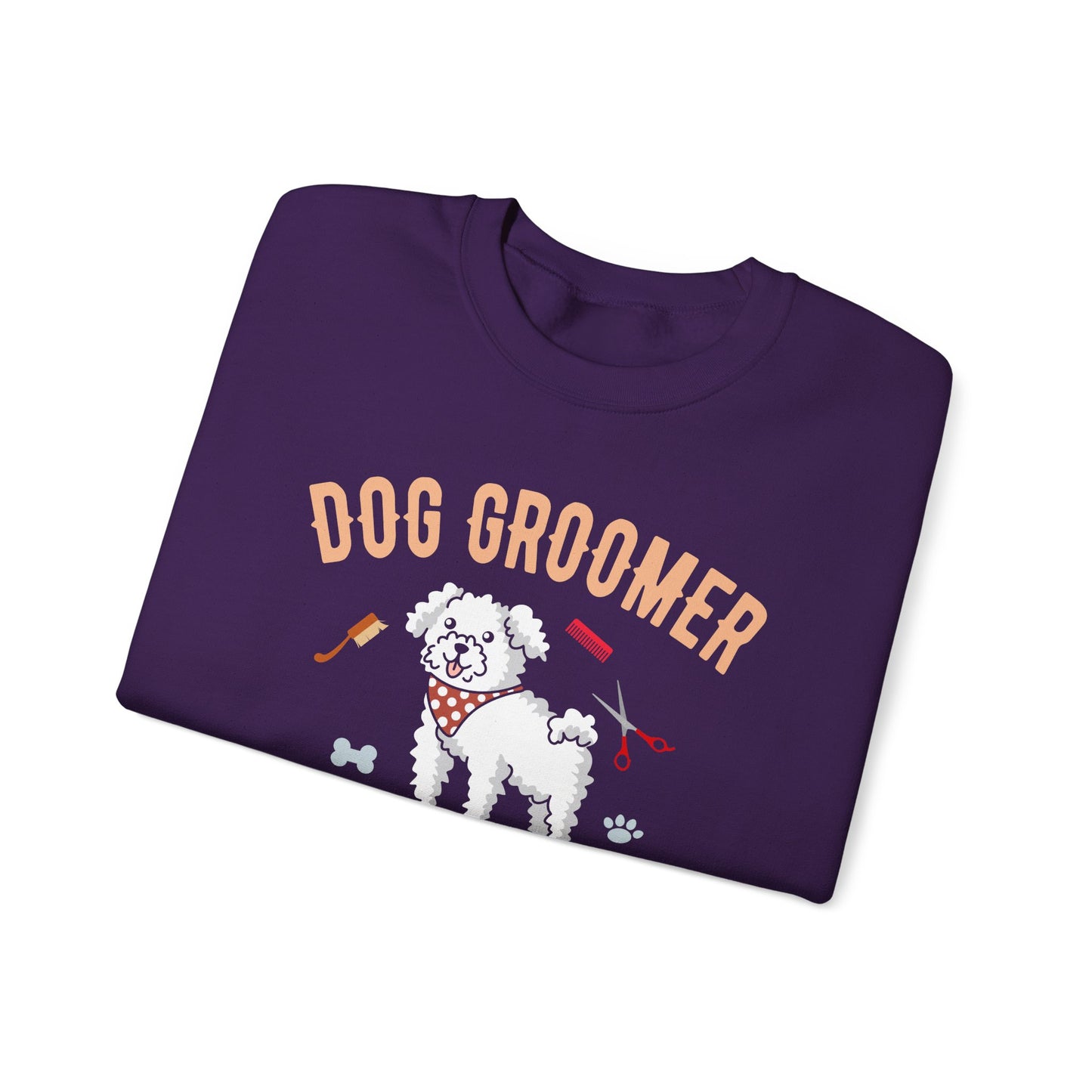 Dog Groomer, I Work Harder Than an Ugly Stripper - Unisex Heavy Blend™ Crewneck Sweatshirt