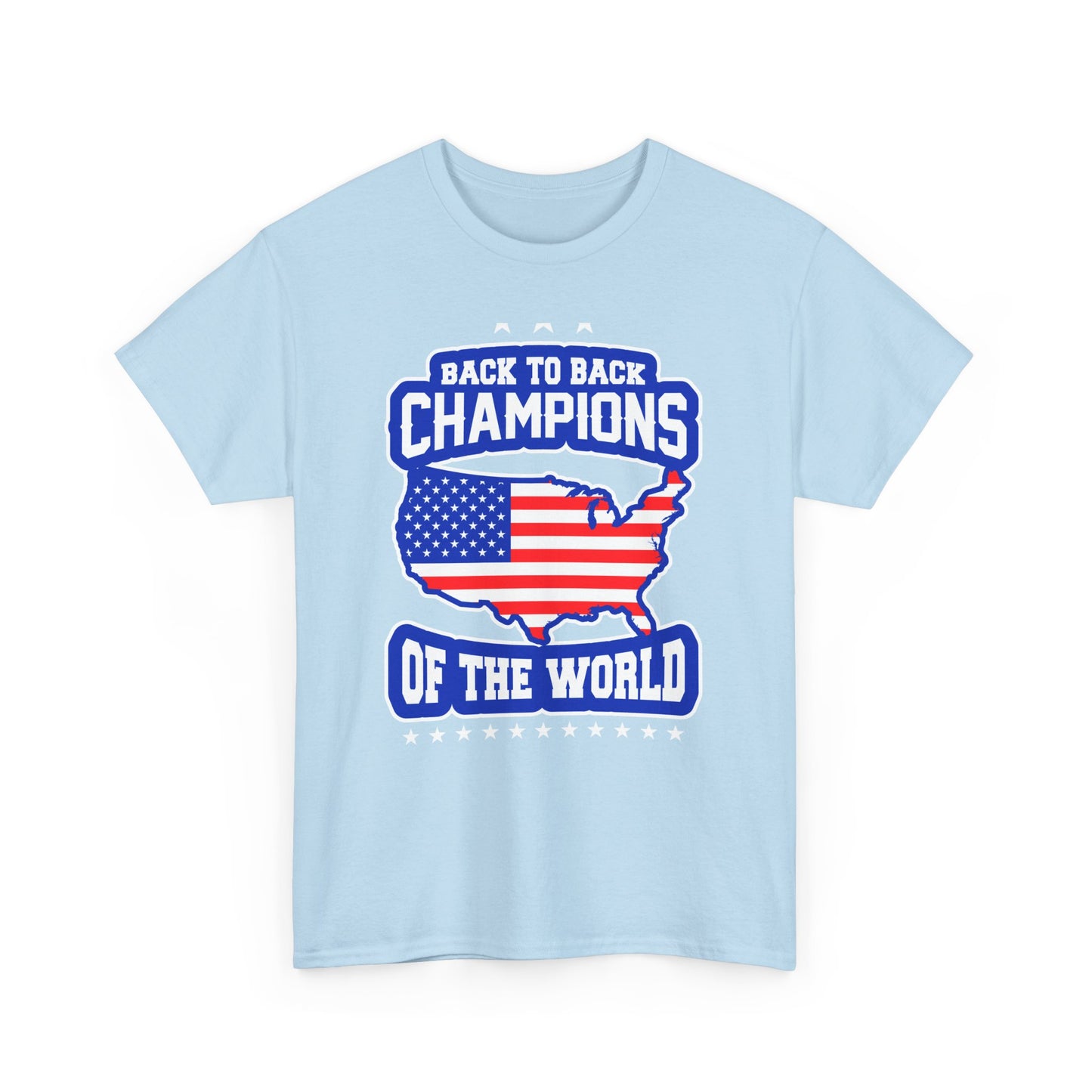 Back-to-Back Champions Unisex Tee | Perfect for Sports Fans, Casual Wear, Gifts, Fourth of July, BBQ Events - 13597