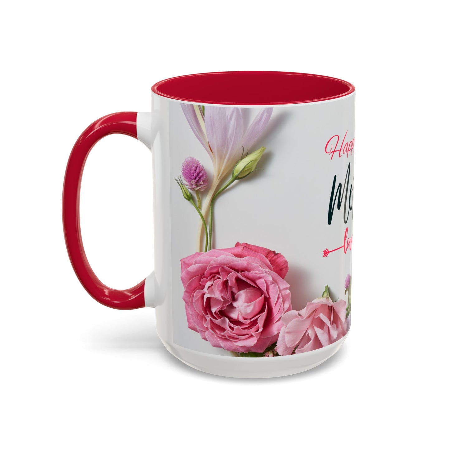 Happy Mother's Day Colorful Mug - Floral Design, Perfect Gift for Moms - 11815
