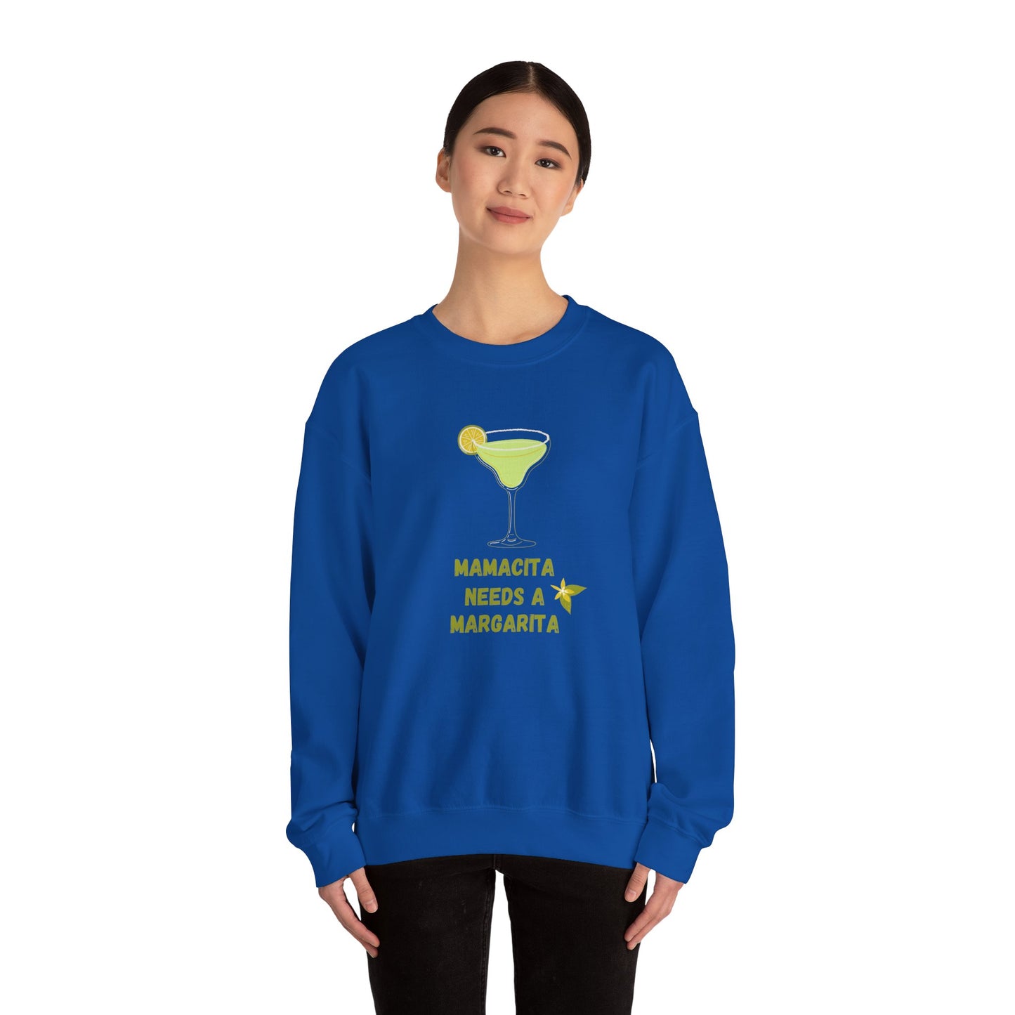 Mamacita Needs a Margarita Sweatshirt | Unisex Heavy Blend™ Crewneck - 11891