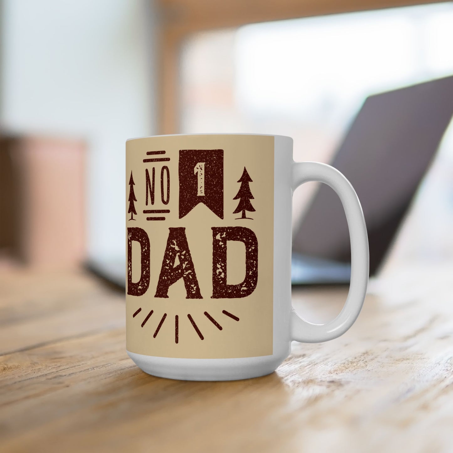 Father's Day Ceramic Mug, 11oz & 15oz, Unique Gift for Dad, Coffee Tea Cup, Personalized Dad Mug, Celebration Mug - 14011