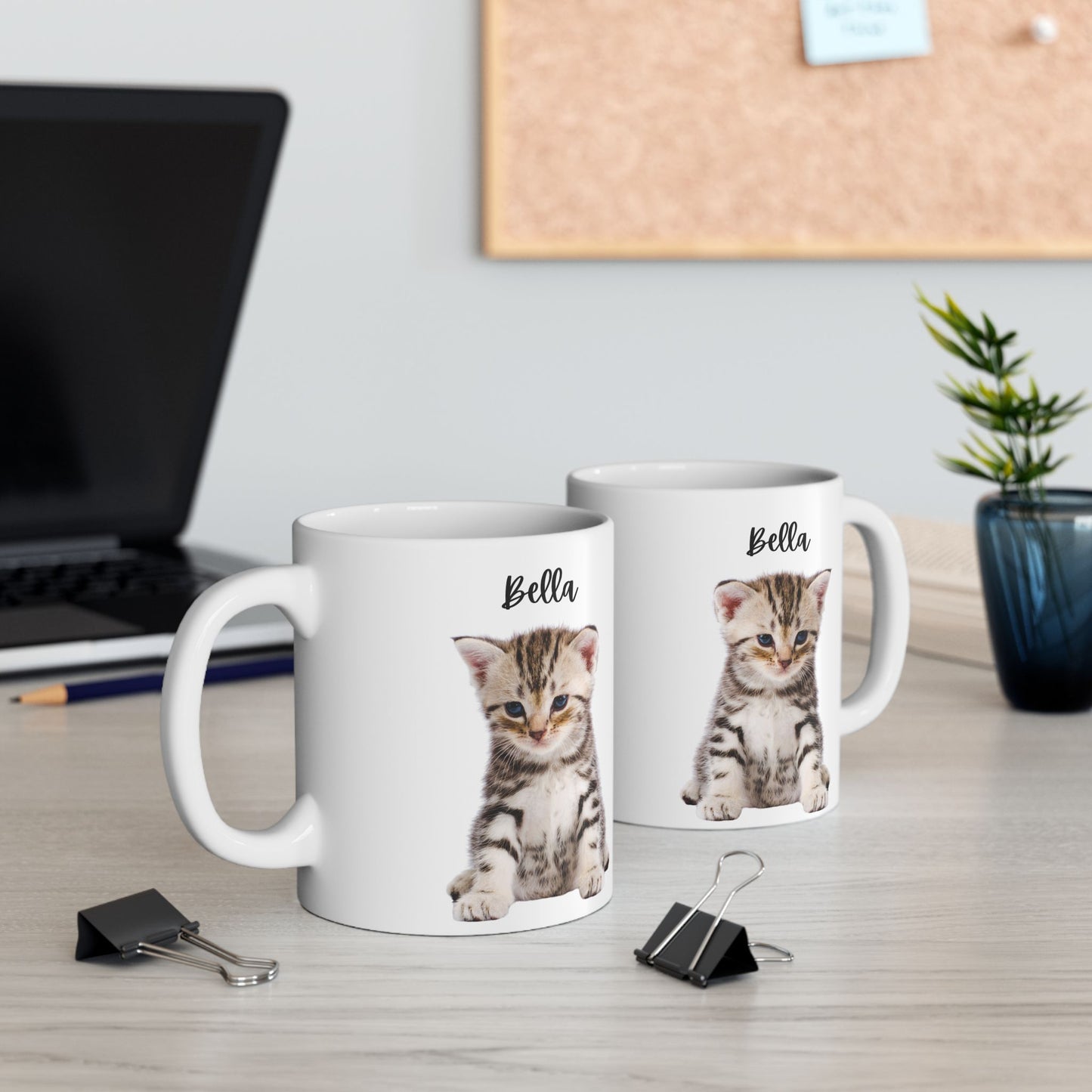 Cute Pet Ceramic Mug for Animal Lovers, Cat/ Dog Coffee Cup, Personalized Gift for Birthdays, Holidays, Home Decor - 14192