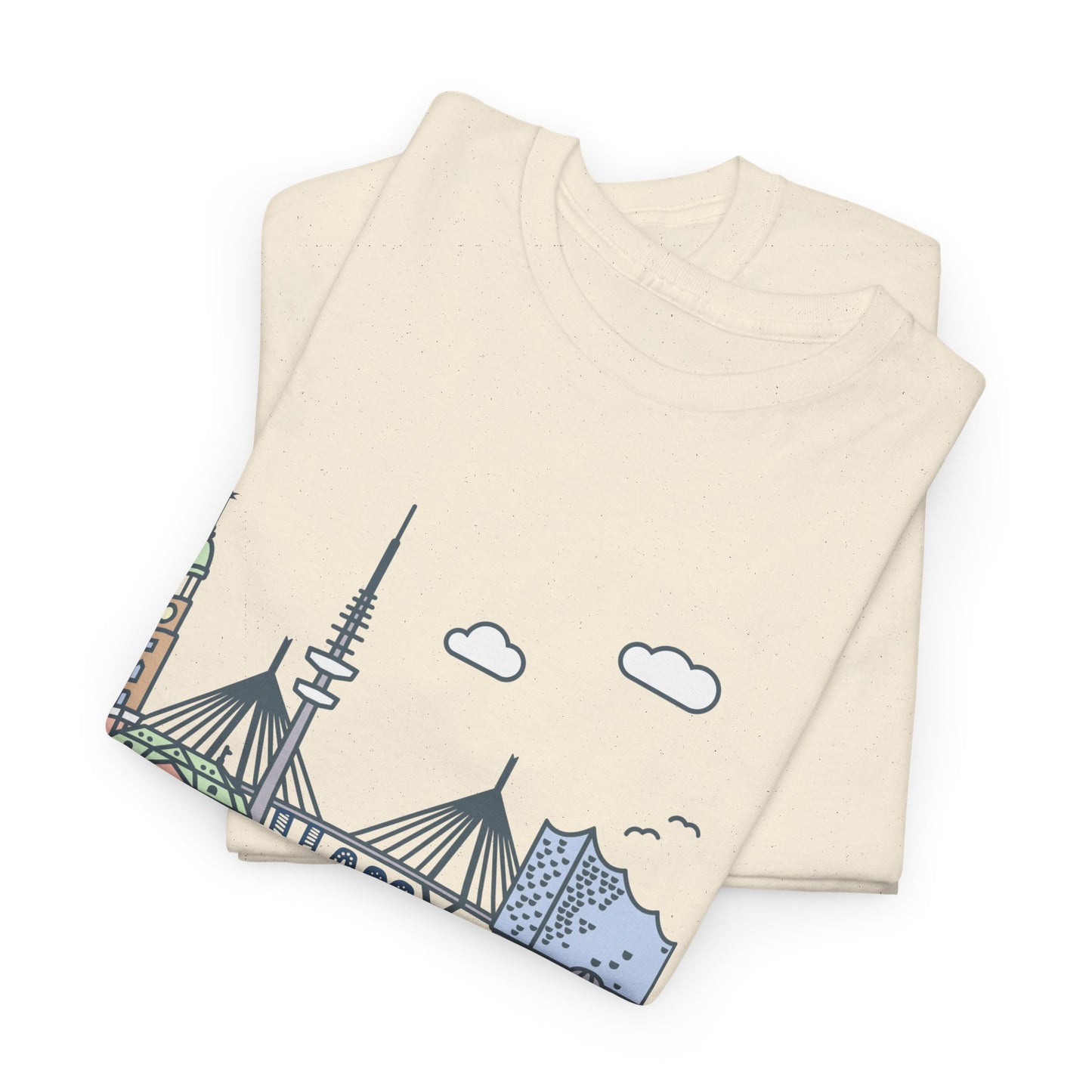 Hamburg, Vintage-Inspired Unisex Heavy Cotton Tee - 12244