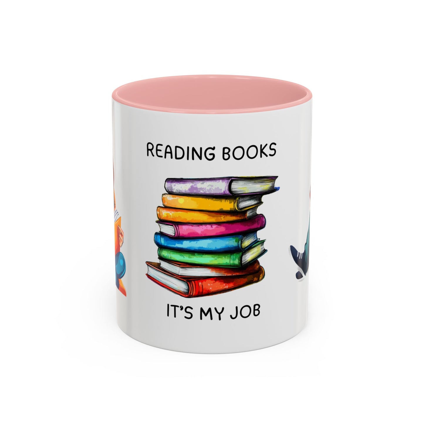 Reading Books, It's My Job - Accent Coffee Mug (11, 15oz) - 10690