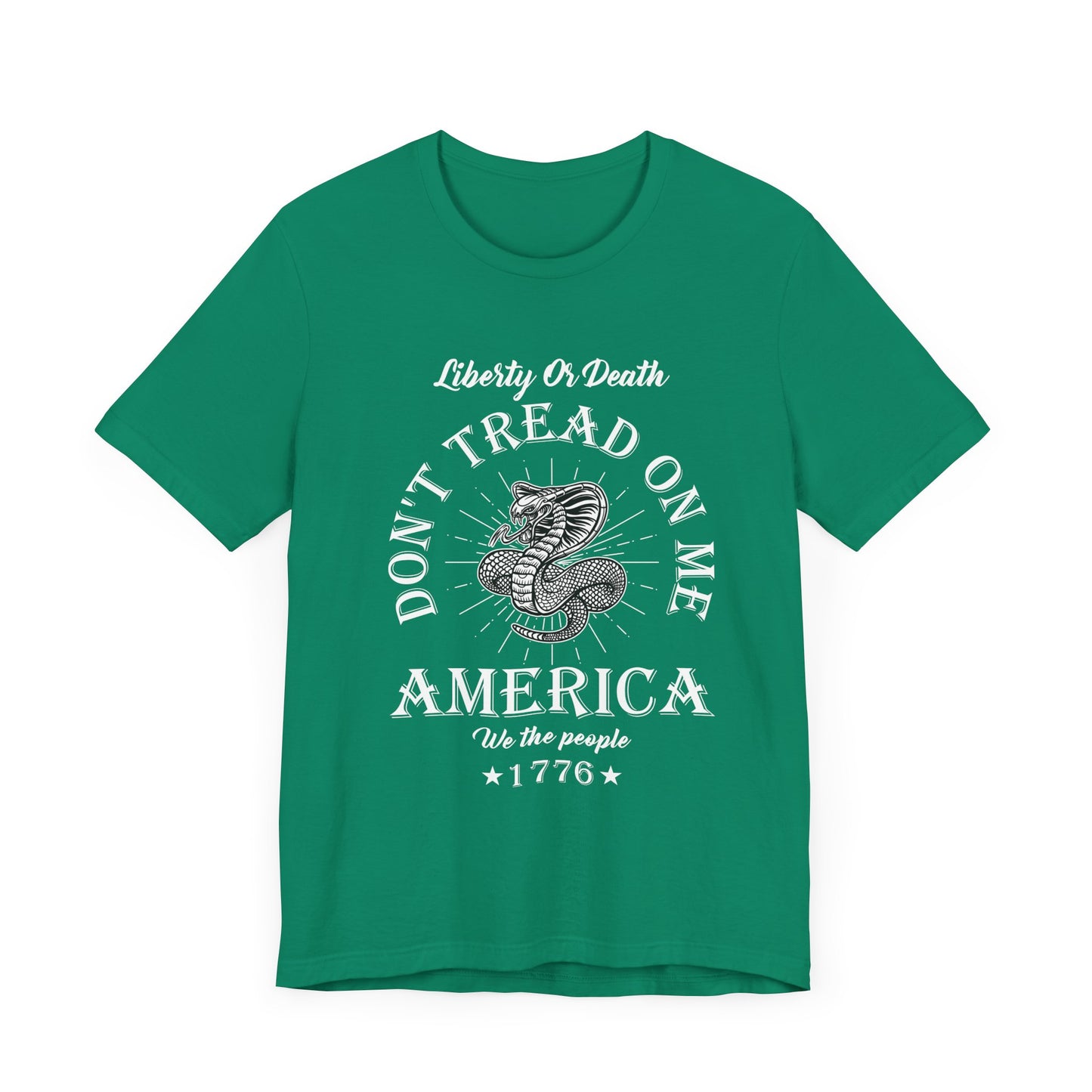 Don't Tread on Me Tee, Unisex Liberty & Death Shirt, Casual Gift, 4th of July Apparel, Patriot T-Shirt - 13656