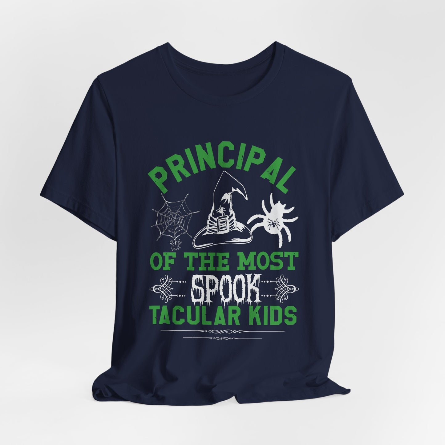 Principal of the Most Spook-Tacular Kids - Unisex Jersey Short Sleeve Tee - 12484