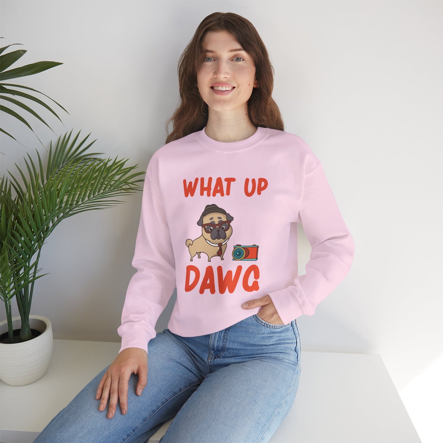 What up, Dawg - Unisex Heavy Blend™ Crewneck Sweatshirt