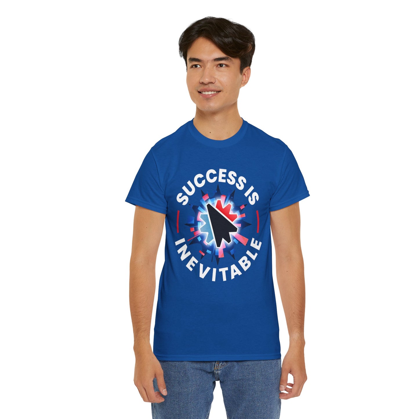 Success Is Inevitable T-Shirt – Motivational Graphic Tee with Cursor Design - 14884