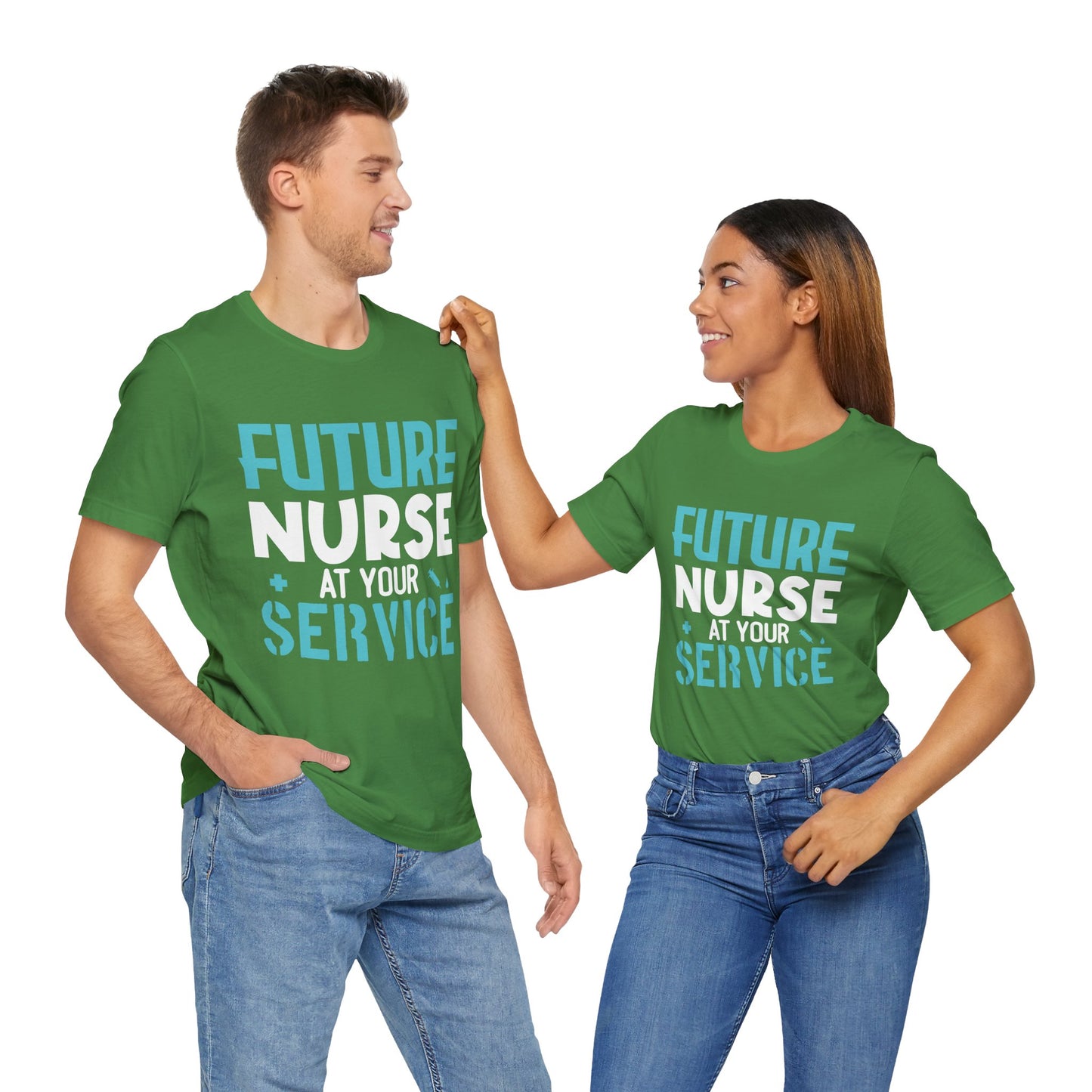 Future Nurse, At Your Service - Unisex Jersey Short Sleeve Tee - 13270