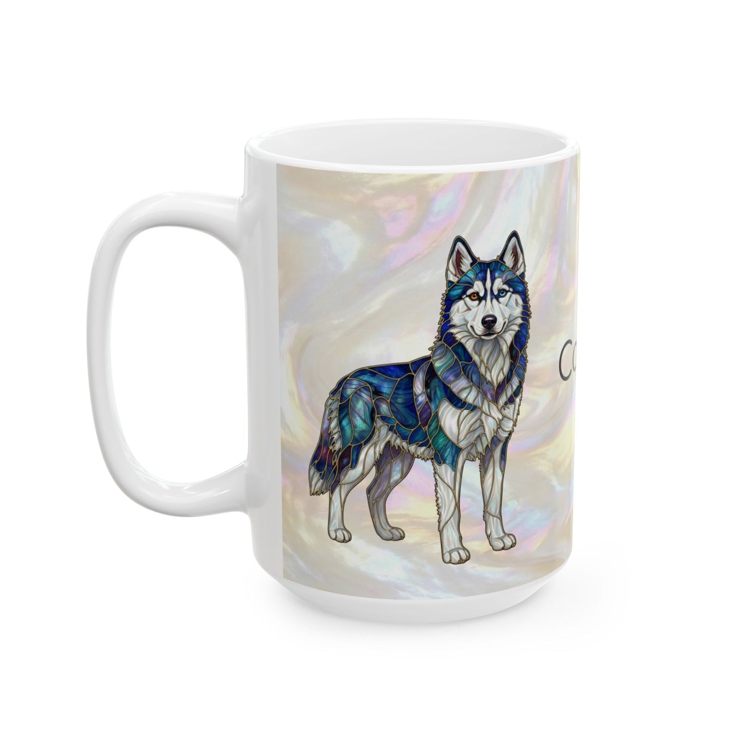 Personalized Husky Name Mug — Custom 'Cooper' Ceramic Coffee Cup (11oz/15oz) - 14524