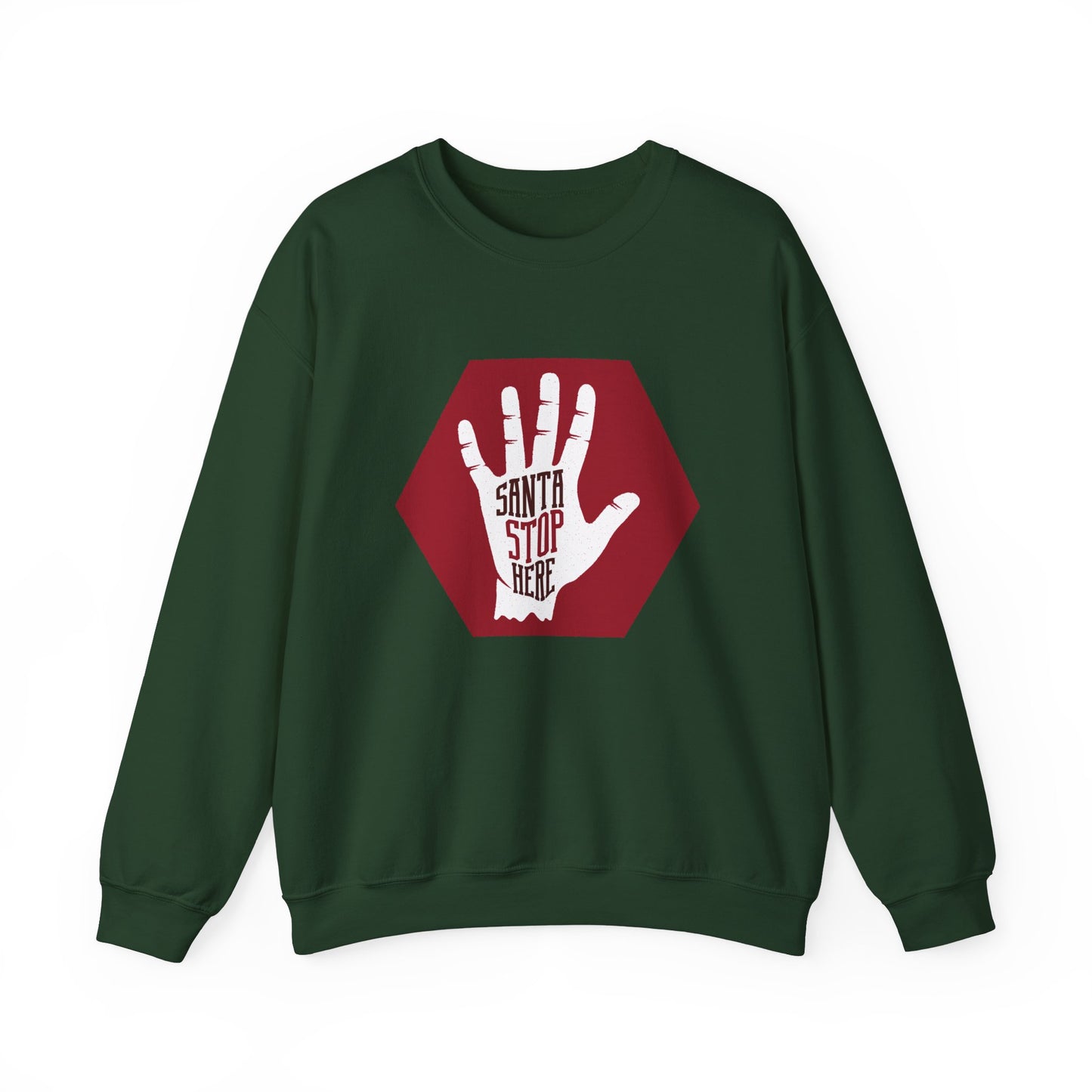 Santa Stop Here - Unisex Heavy Blend™ Crewneck Sweatshirt