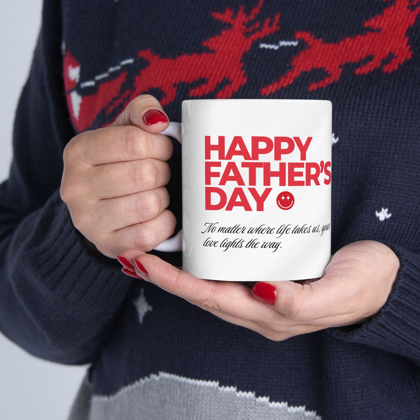 Happy Father's Day Ceramic Mug – Gift for Fathers, Coffee Lover Mug - 14014