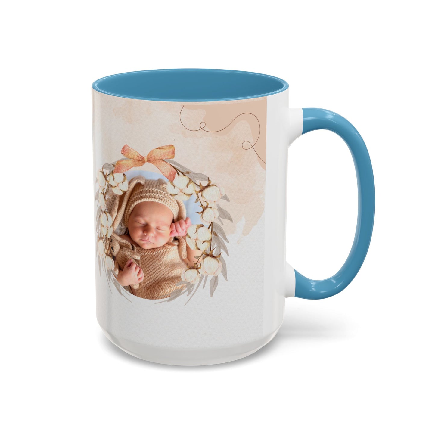 Oh Baby, Samira's Baby Shower, Customizable - Accent Coffee Mug (11, 15oz) - 10882