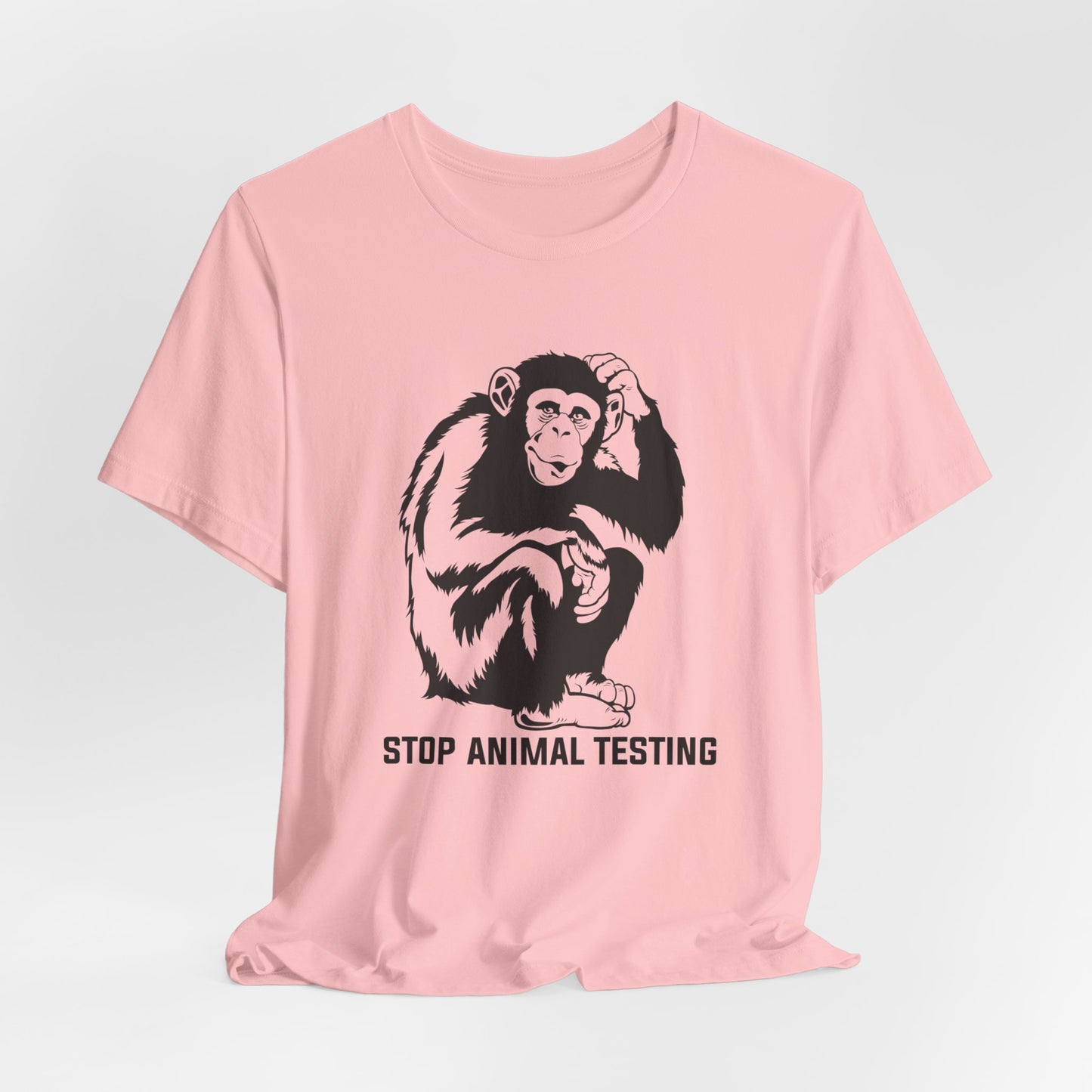 Vegan: Stop Animal Testing - Unisex Jersey Short Sleeve Tee