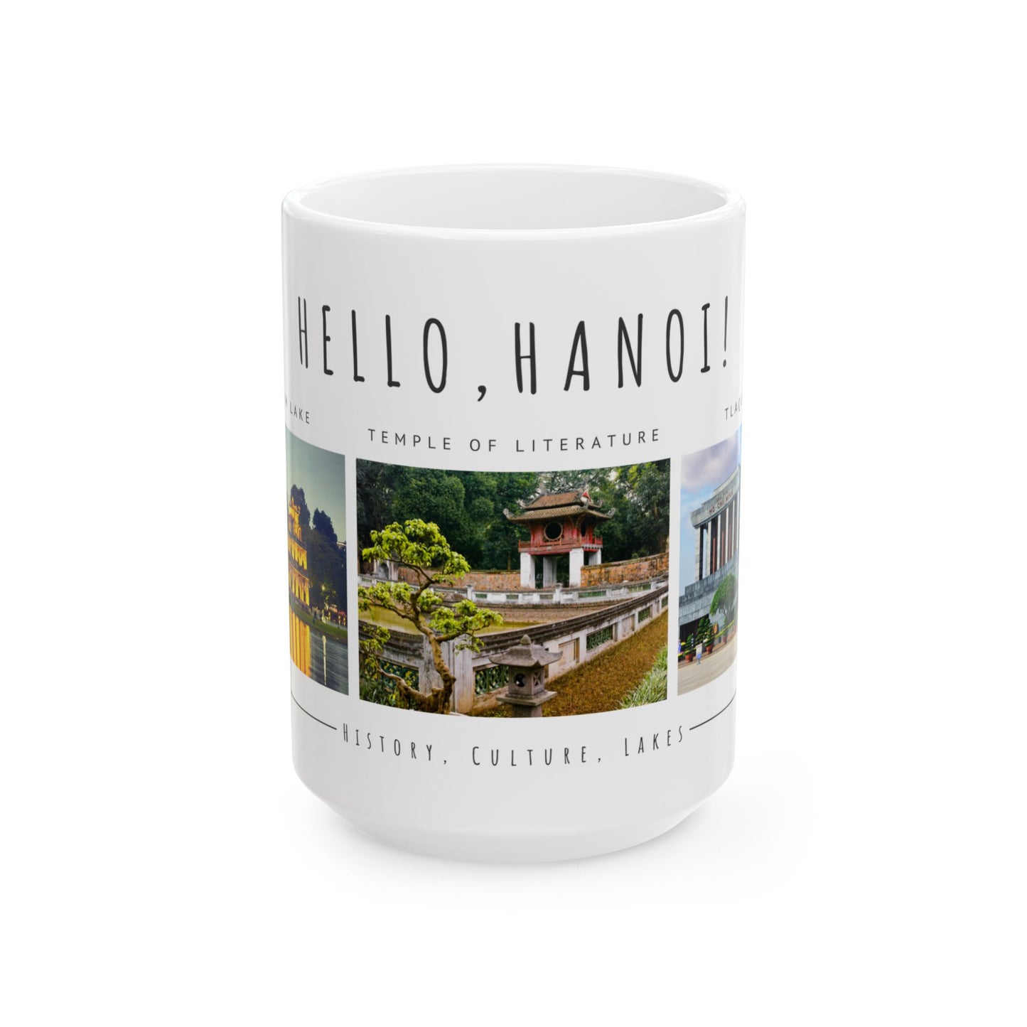 Hello Hanoi! Ceramic Mug - 11oz & 15oz - A Journey Through Vietnam's Culture - 12210