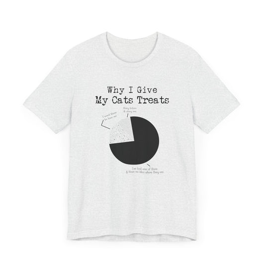 Why I Give My Cats Treats - Unisex Jersey Short Sleeve Tee