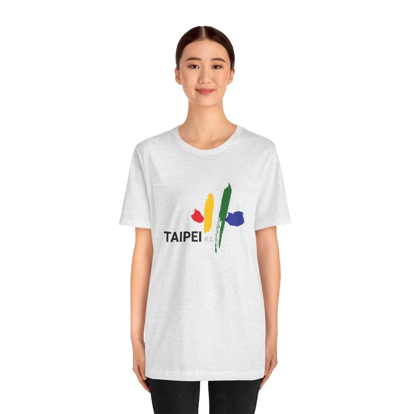 Taipei Artistic Unisex Tee - Colorful Graphic Short Sleeve Shirt - 12245
