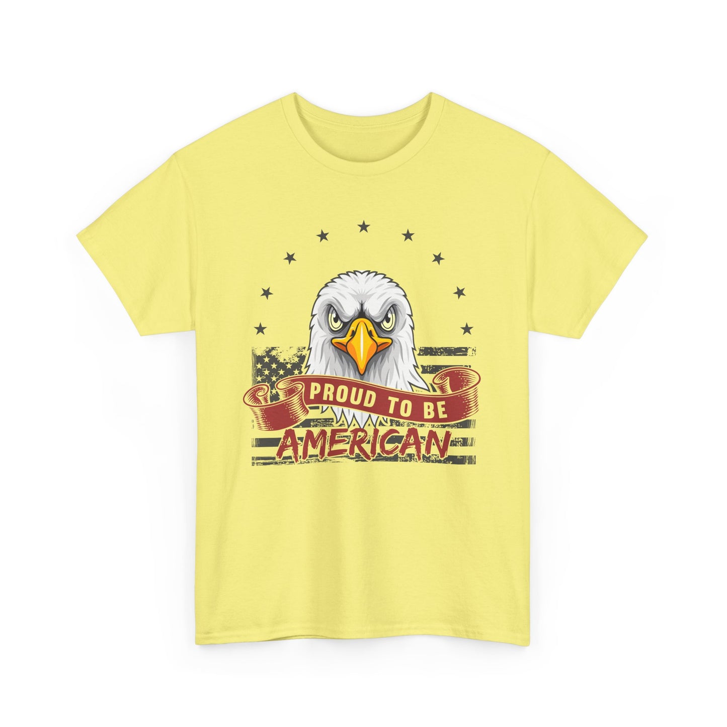 Proud to Be American Tee, Patriotic T-Shirt, USA Pride Shirt, Eagle Graphic Tee, Independence Day Gift, 4th of July Apparel - 13785