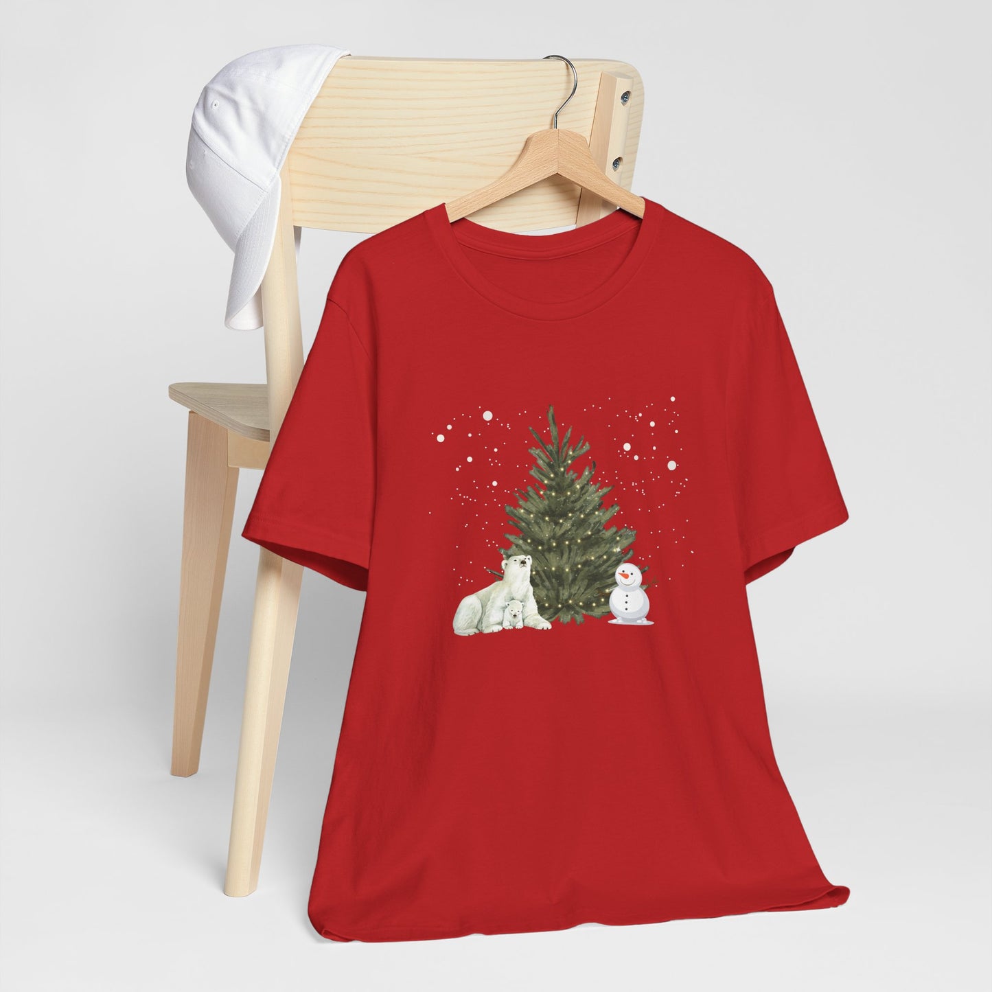 Polar Bear & snowman - Unisex Jersey Short Sleeve Tee - 10021